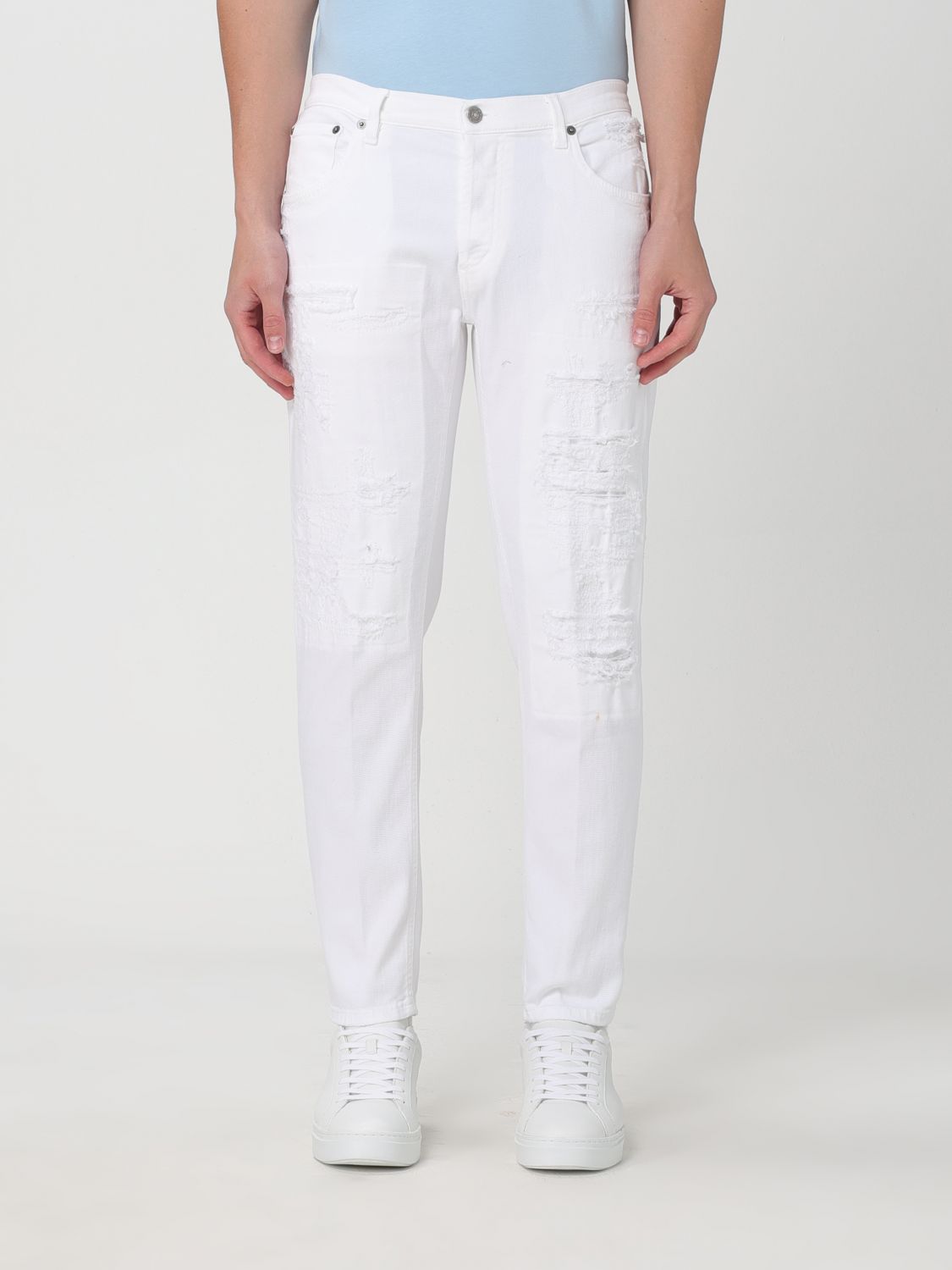 Shop Dondup Jeans  Men Color White