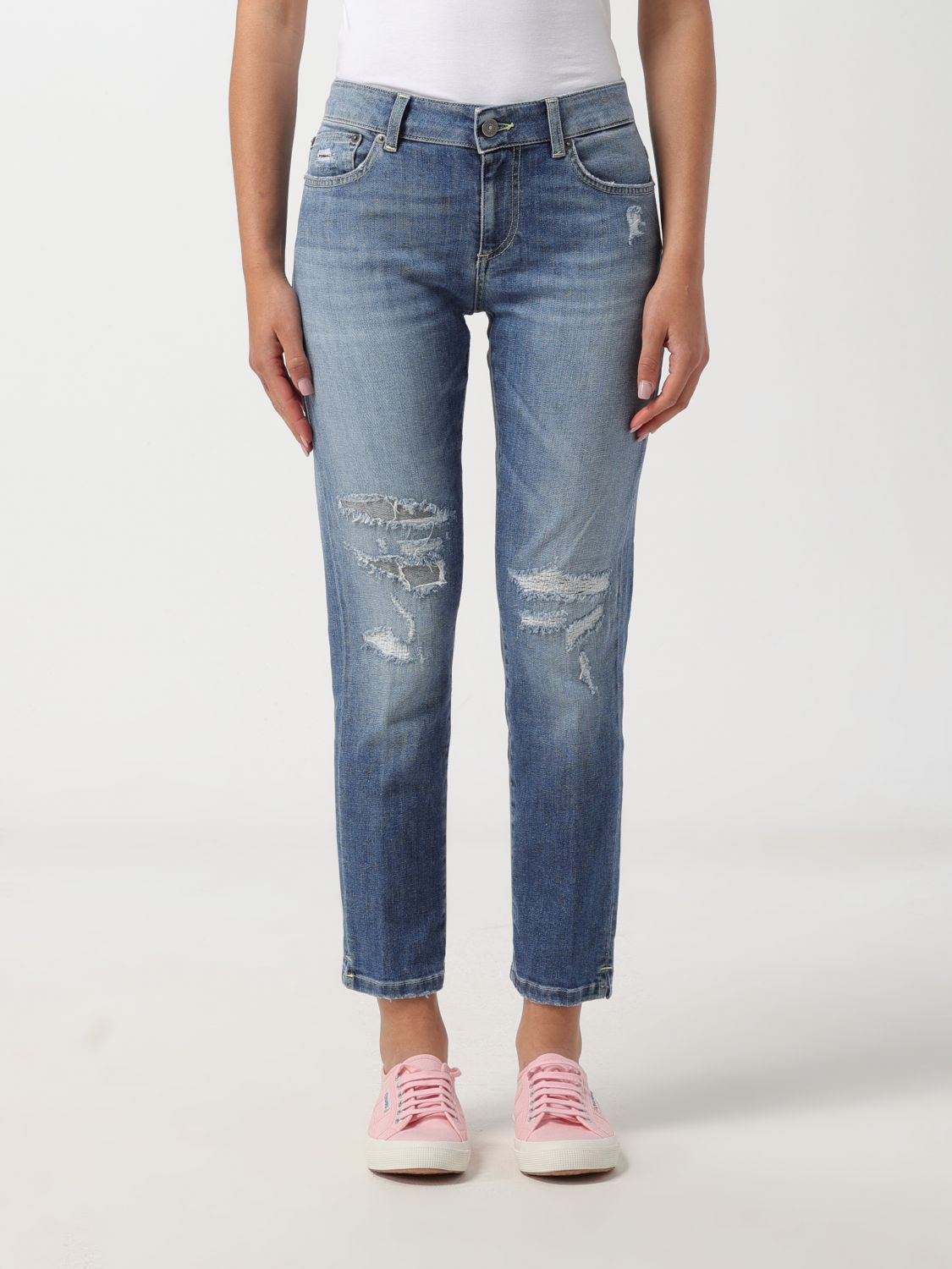 DONDUP JEANS DONDUP WOMAN COLOR BLUE F54039009