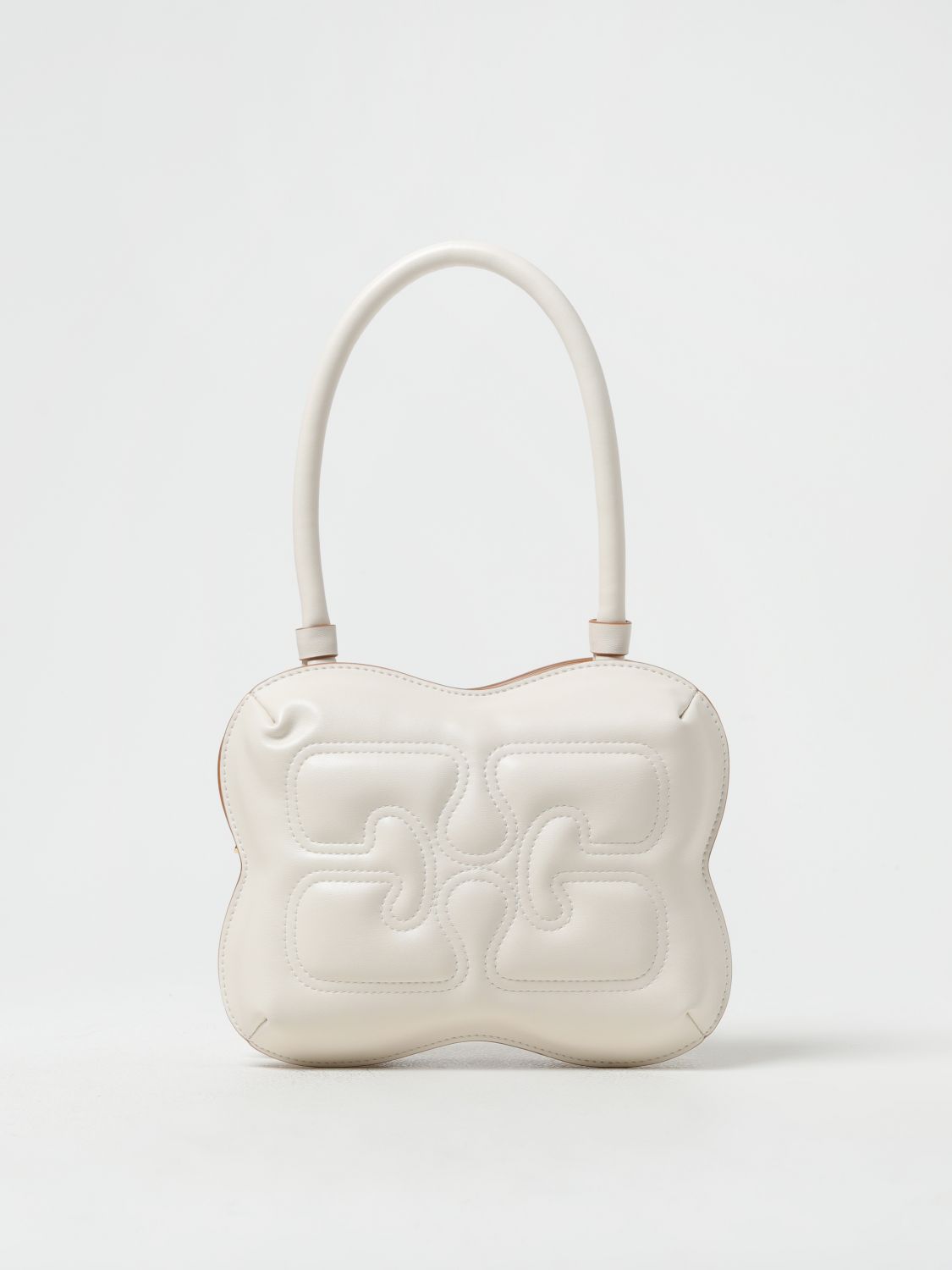 Shop Ganni Crossbody Bags  Woman Color White
