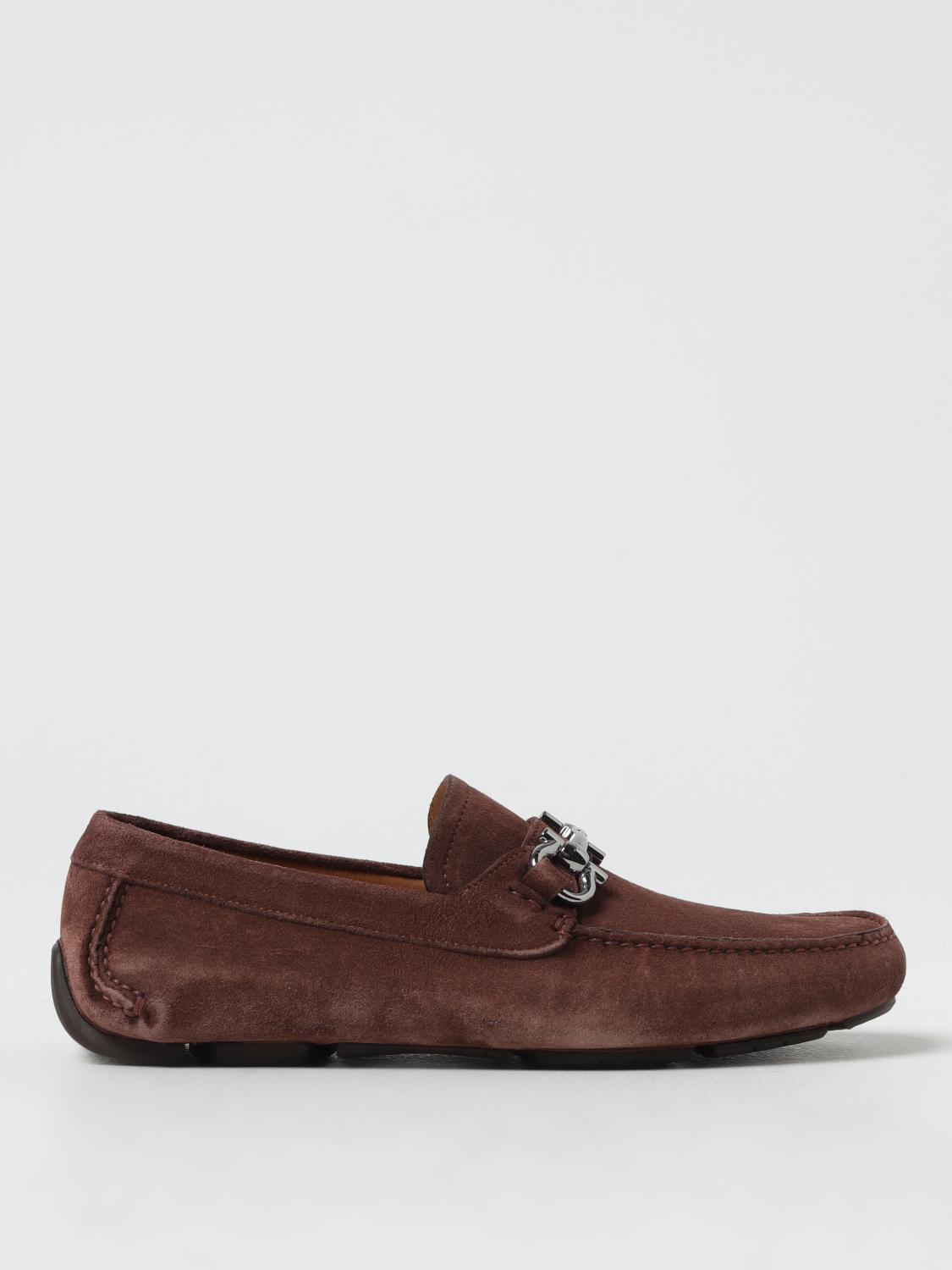 Shop Ferragamo Loafers  Men Color Brown In Braun