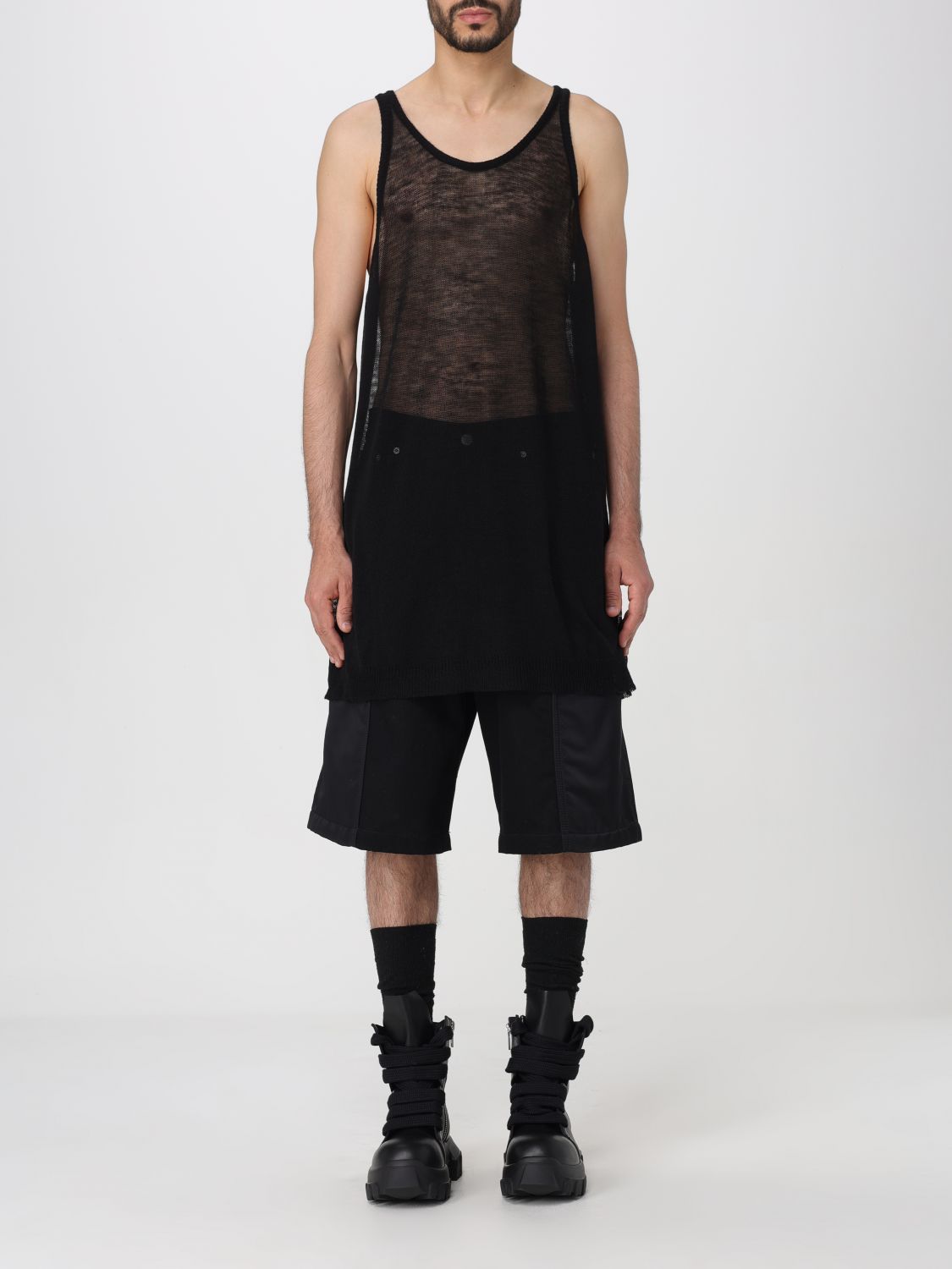 Shop Rick Owens Tank Top  Men Color Black In Schwarz