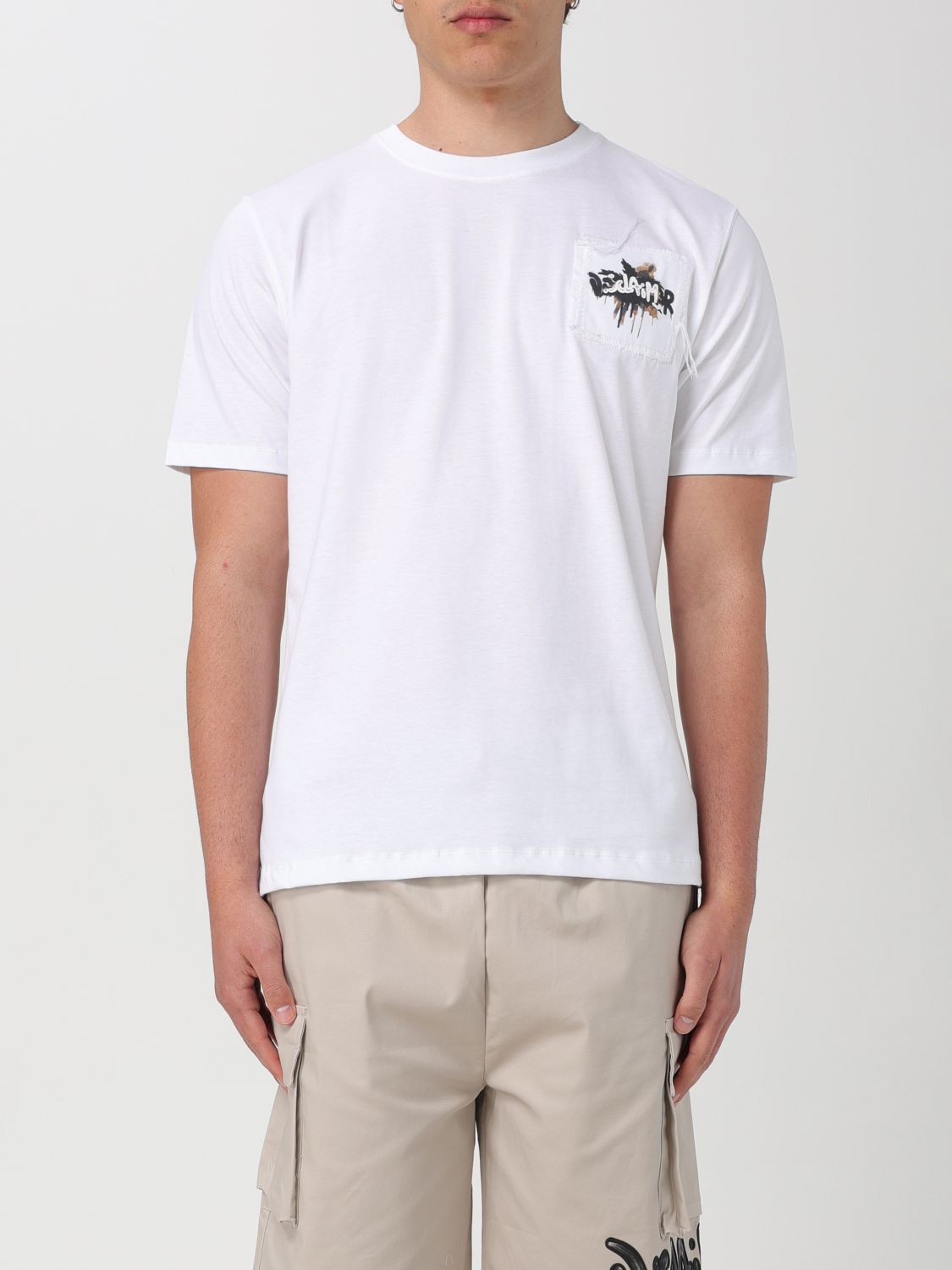 Shop Disclaimer T-shirt  Men Color White