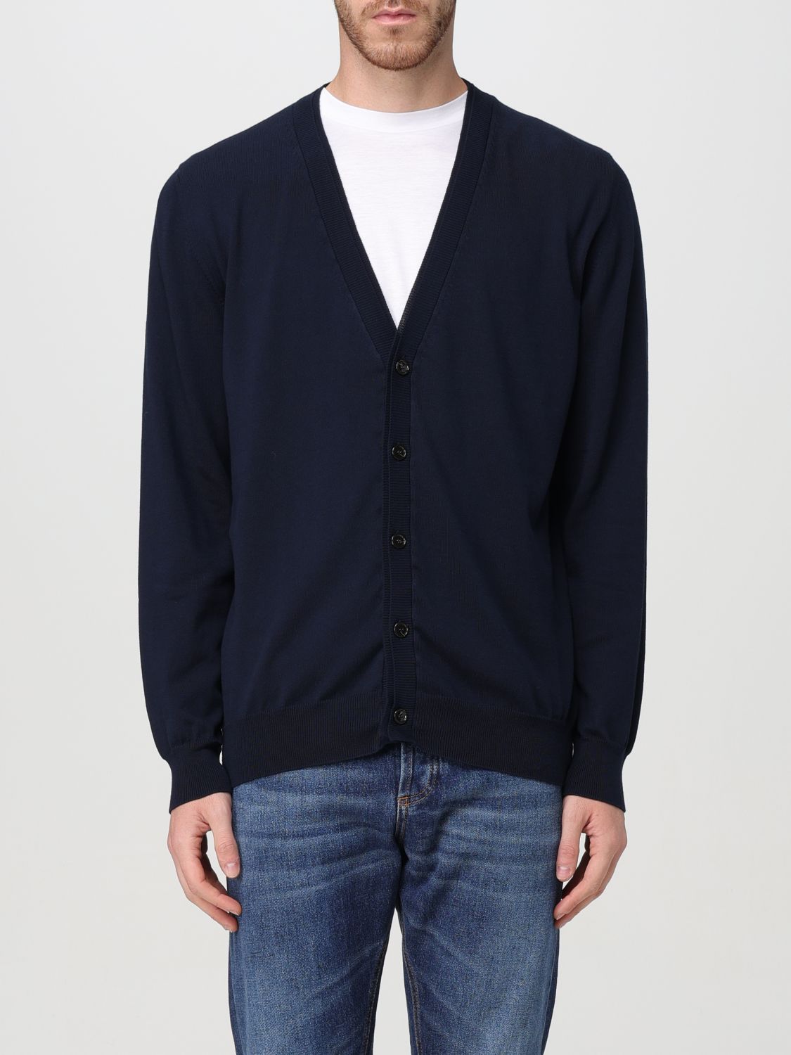 Grifoni Sweater  Men Color Navy In Blue