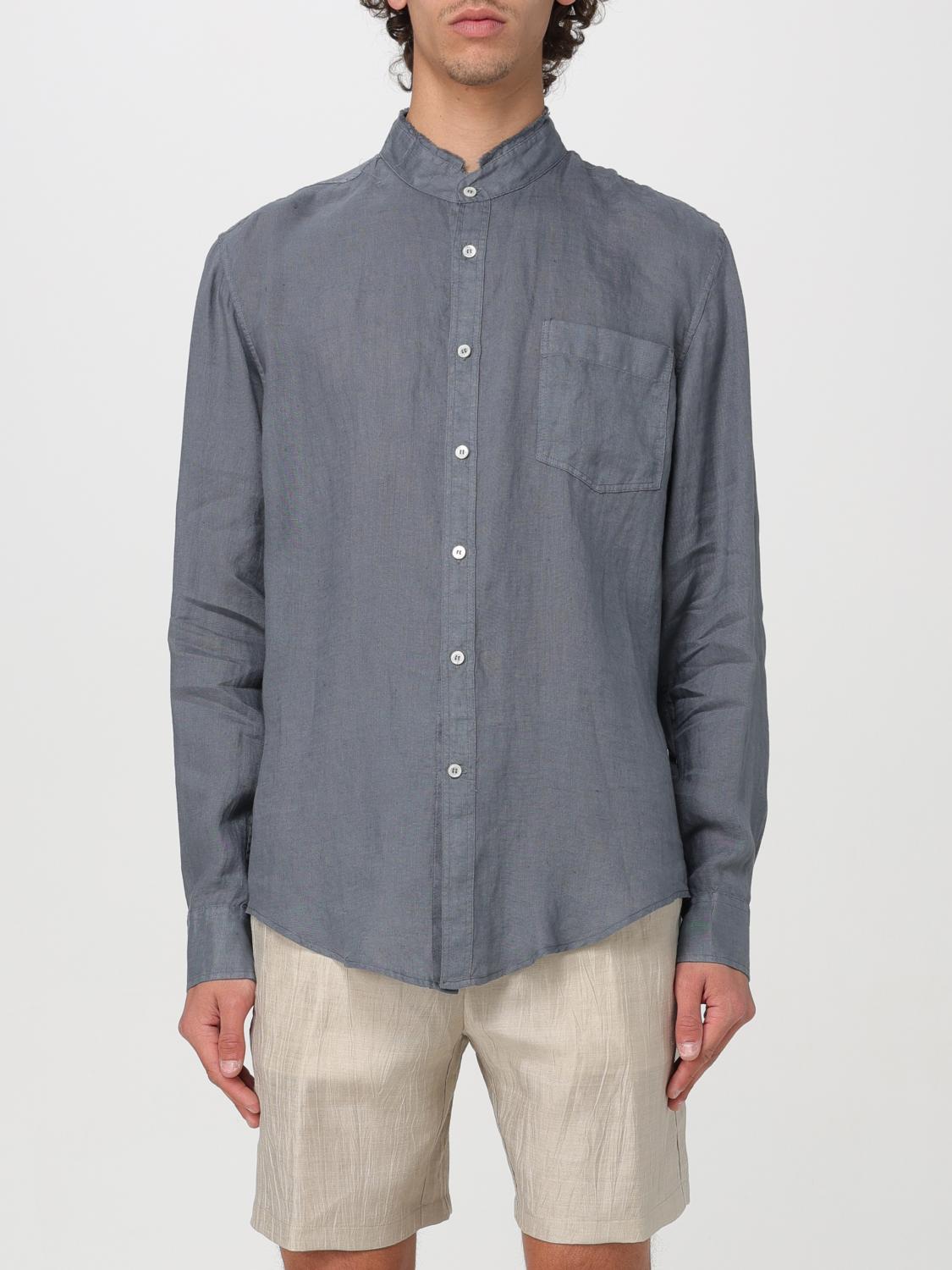 Shop Grifoni Shirt  Men Color Grey