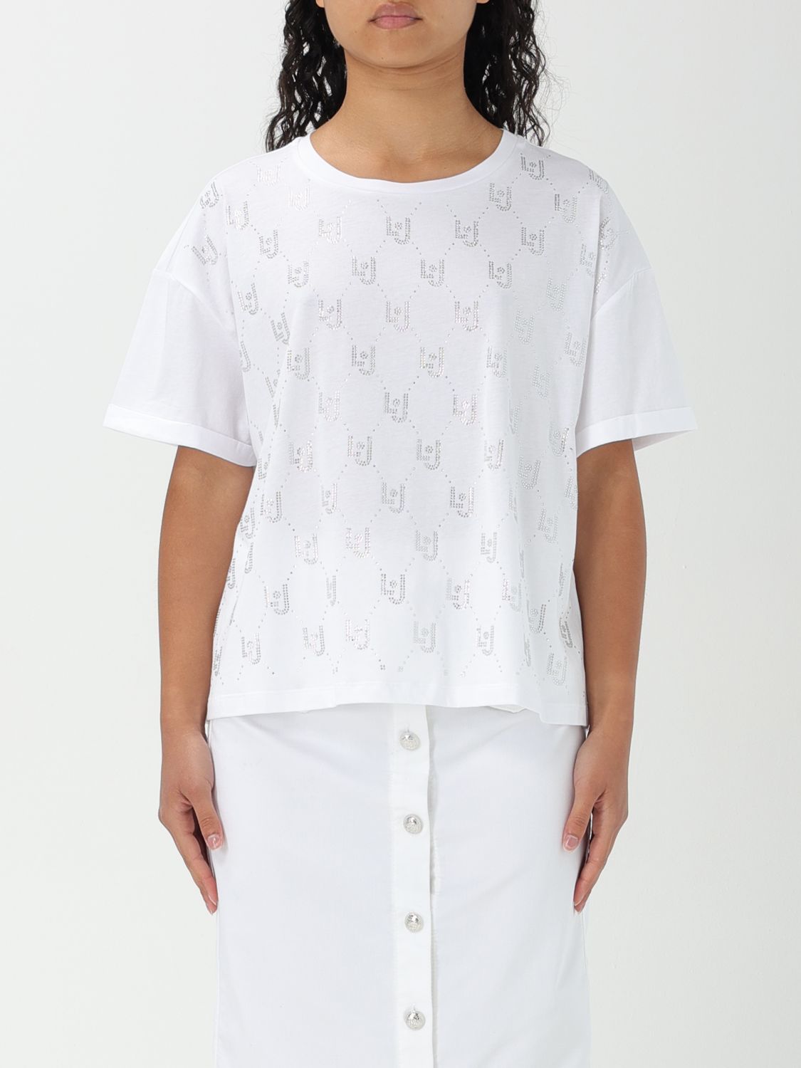 Shop Liu •jo T-shirt Liu Jo Woman Color White