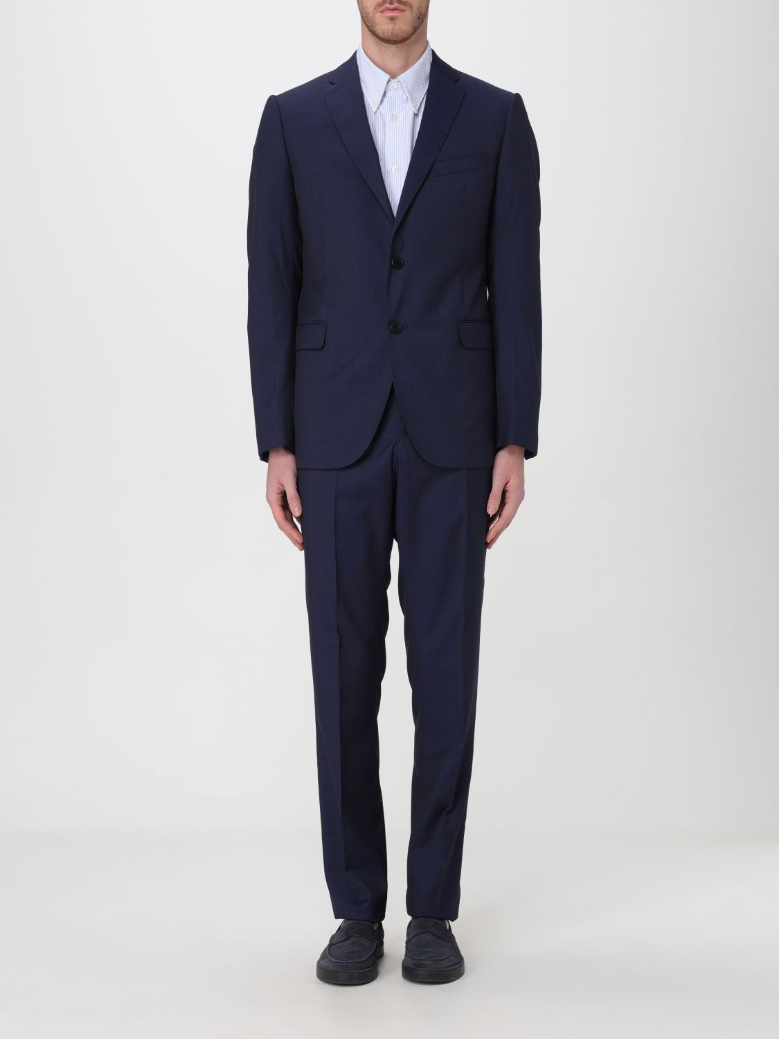 Shop Emporio Armani Suit  Men Color Blue
