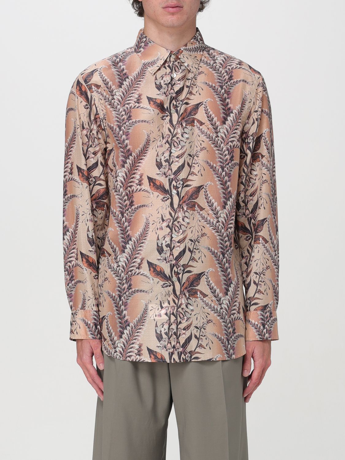 Shop Etro Shirt  Men Color Pink