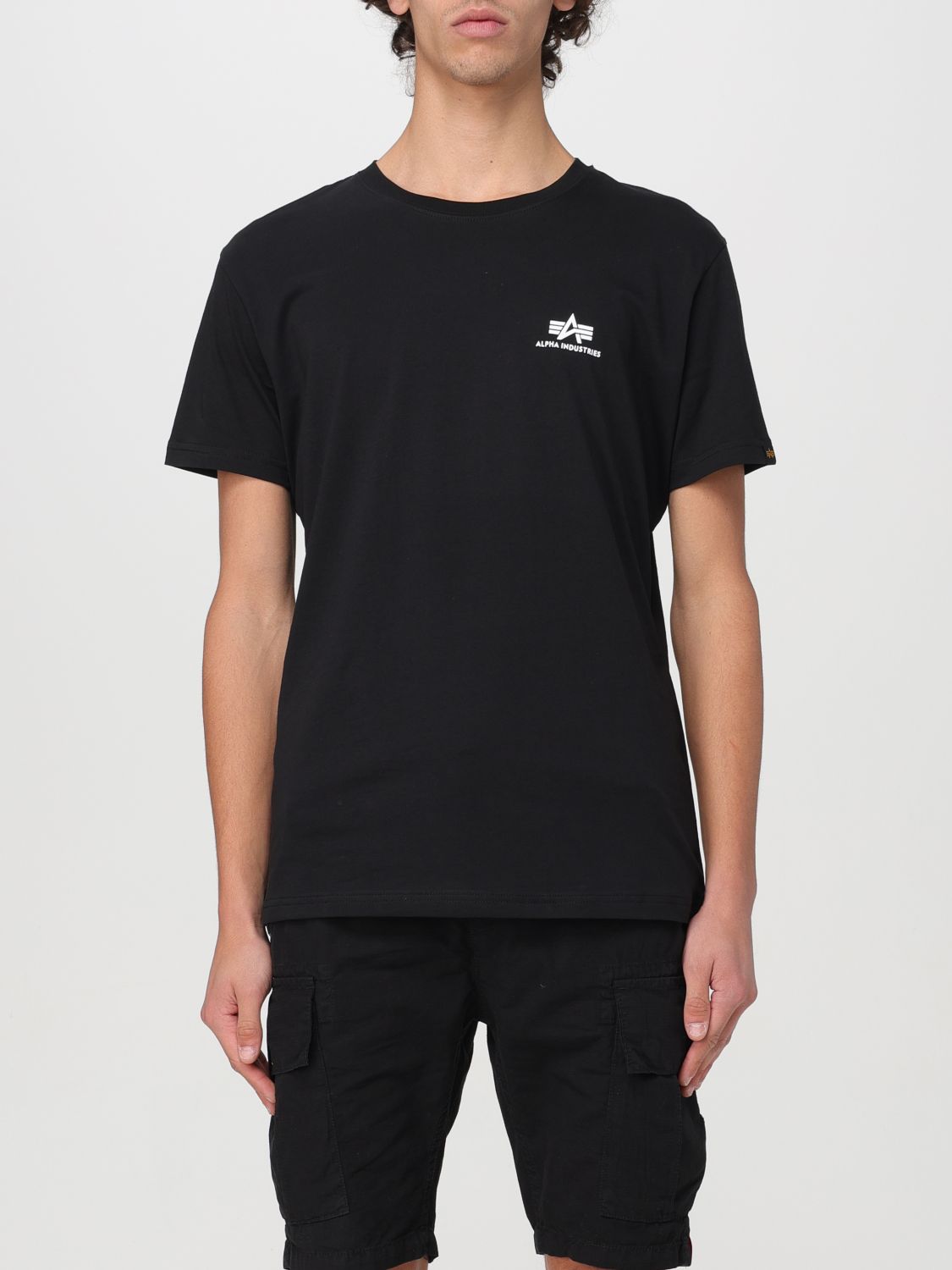 Shop Alpha Industries T-shirt  Men Color Black