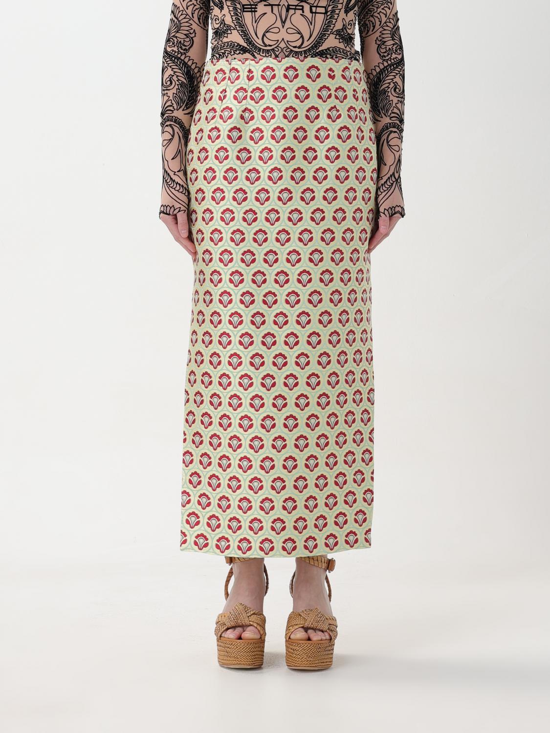 Etro Skirt Woman Color Green In Green
