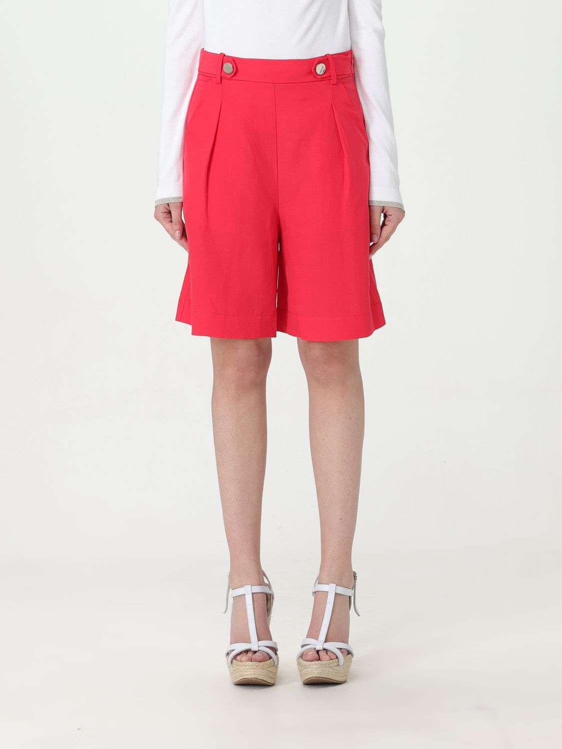 Shop Liu •jo Short Liu Jo Woman Color Red