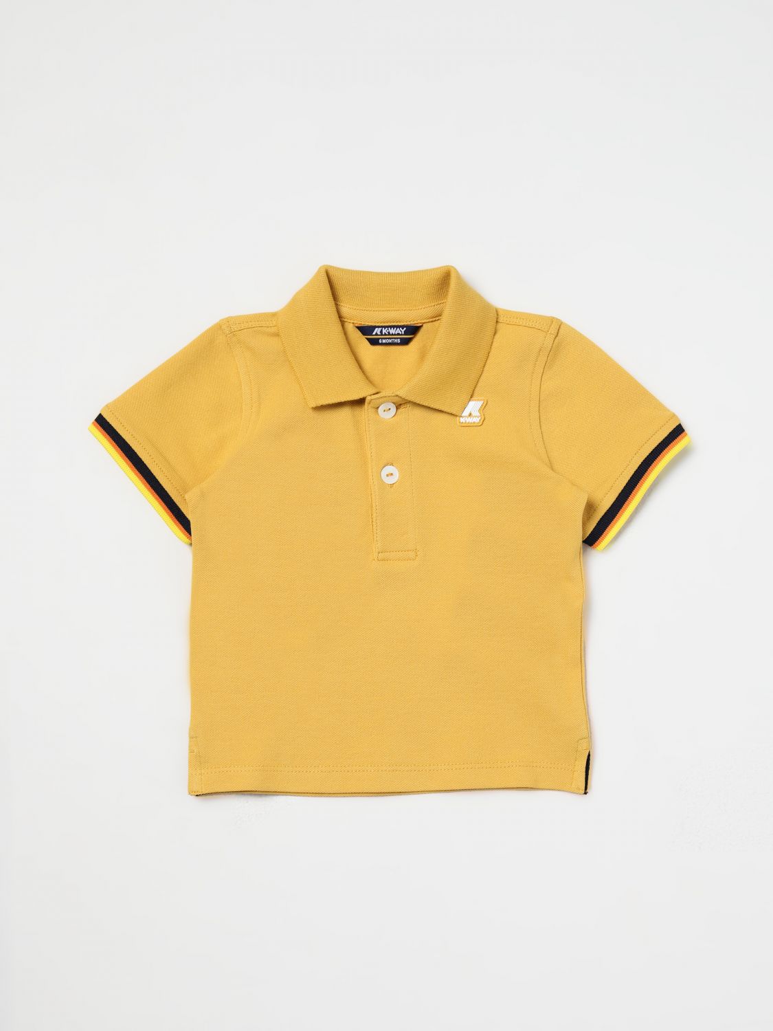 Shop K-way Polo Shirt  Kids Color Yellow