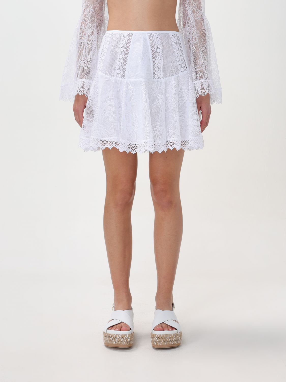Shop Charo Ruiz Skirt  Woman Color White