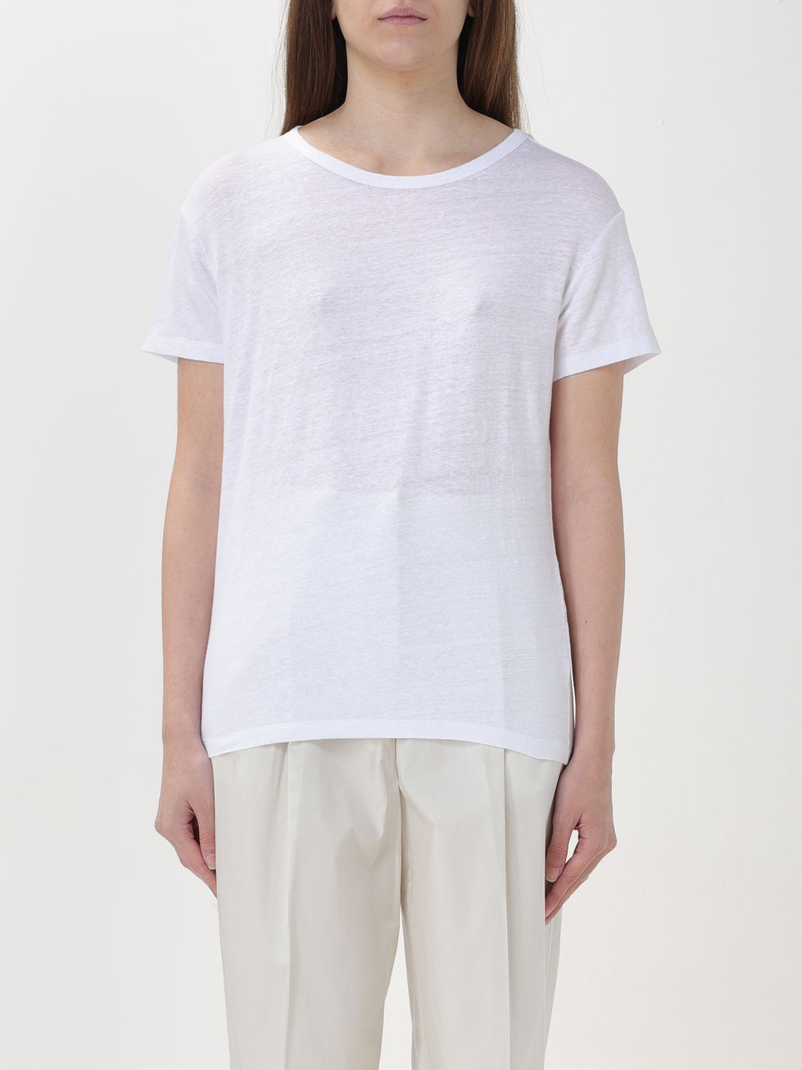 Shop Officine Generale T-shirt Officine Générale Woman Color White