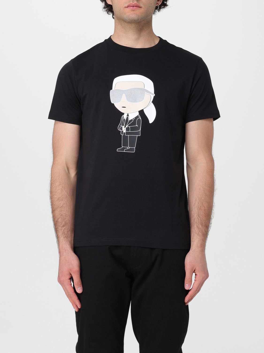 Shop Karl Lagerfeld T-shirt  Men Color Black