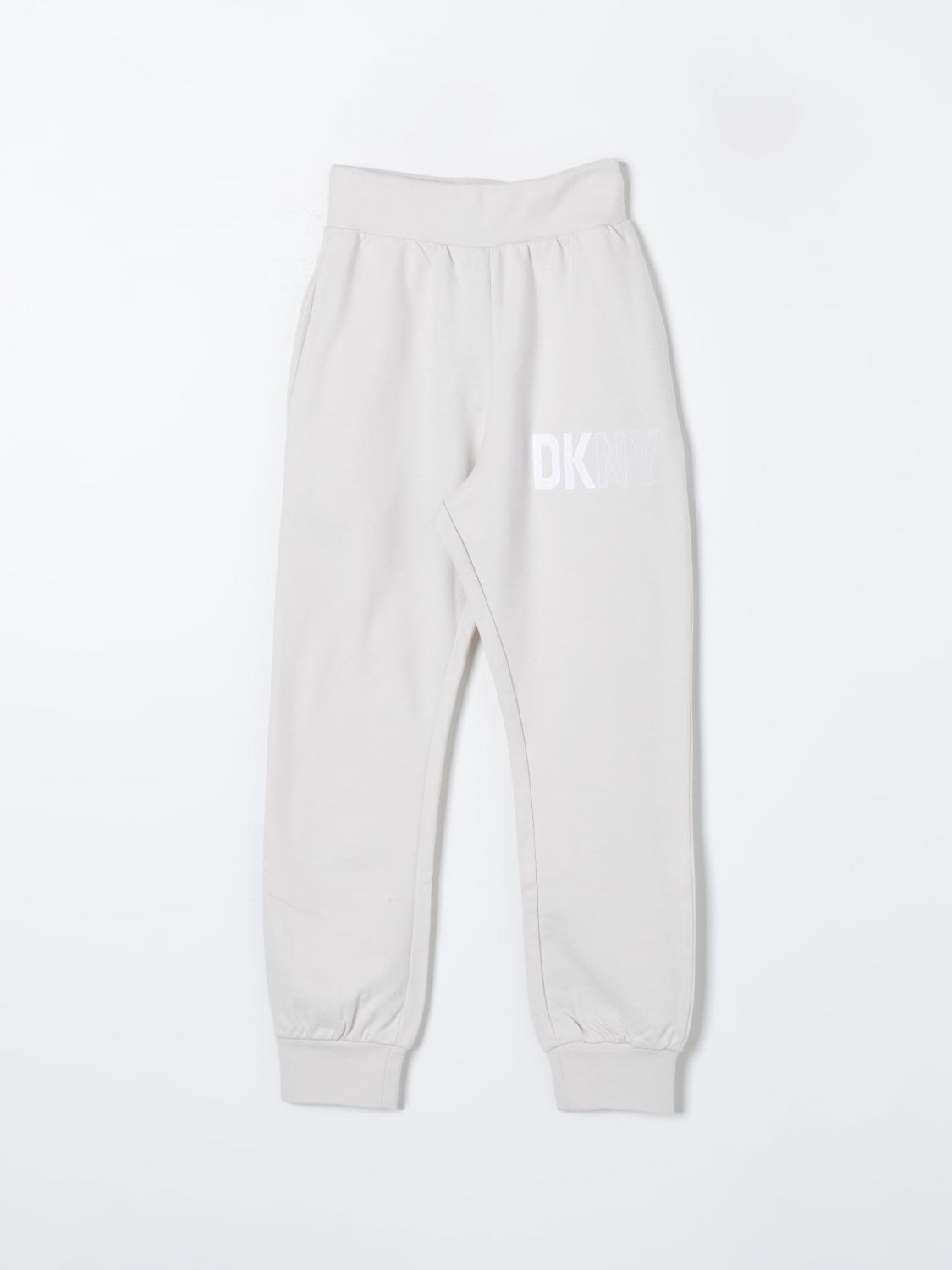 Shop Dkny Pants  Kids Color White