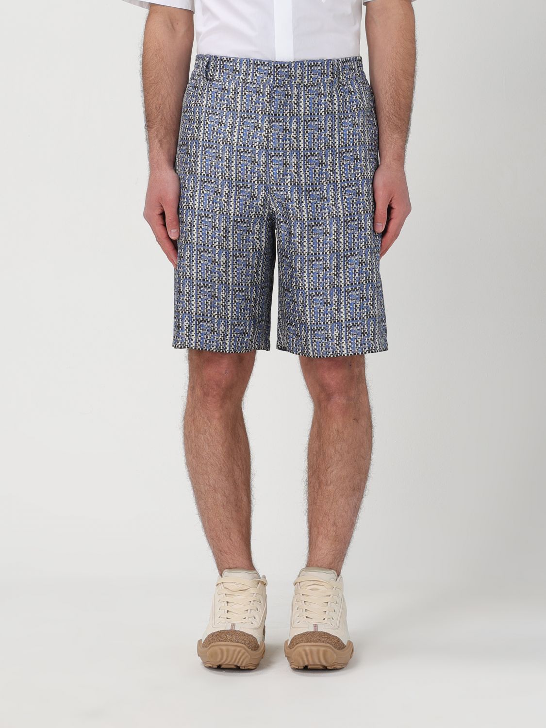 Shop Fendi Short  Men Color Blue