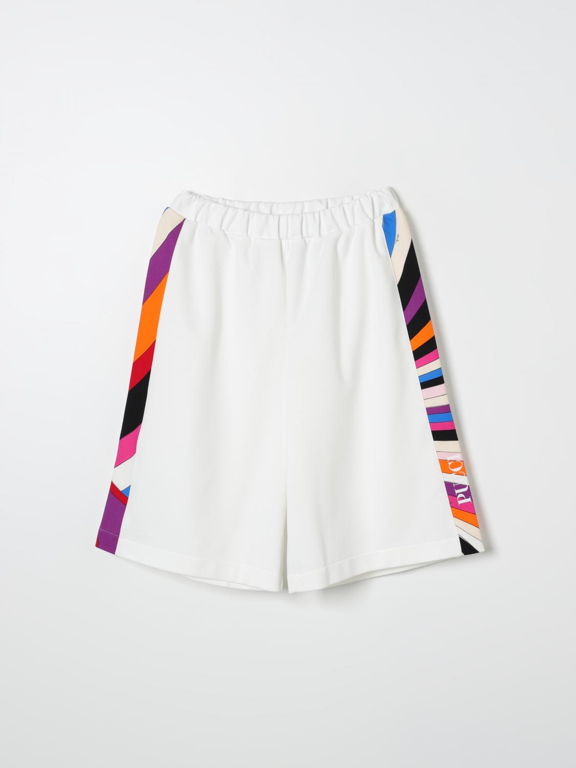 EMILIO PUCCI JUNIOR SHORTS PUCCI KIDS COLOR YELLOW CREAM F54971090