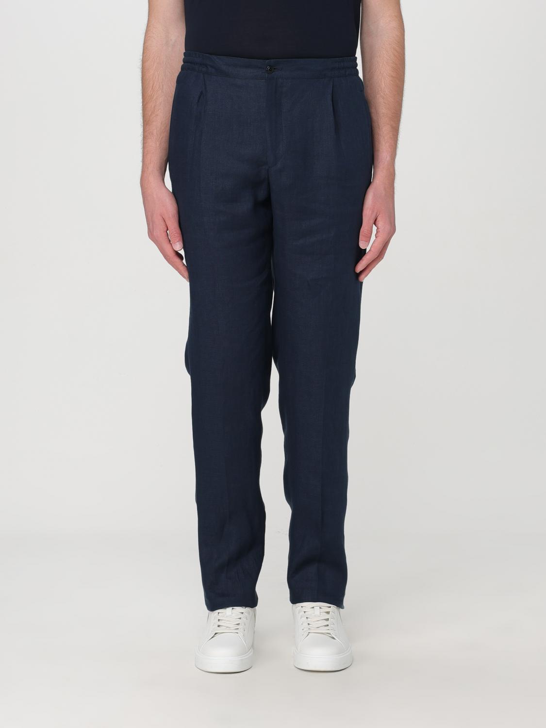 Shop Kiton Pants  Men Color Blue