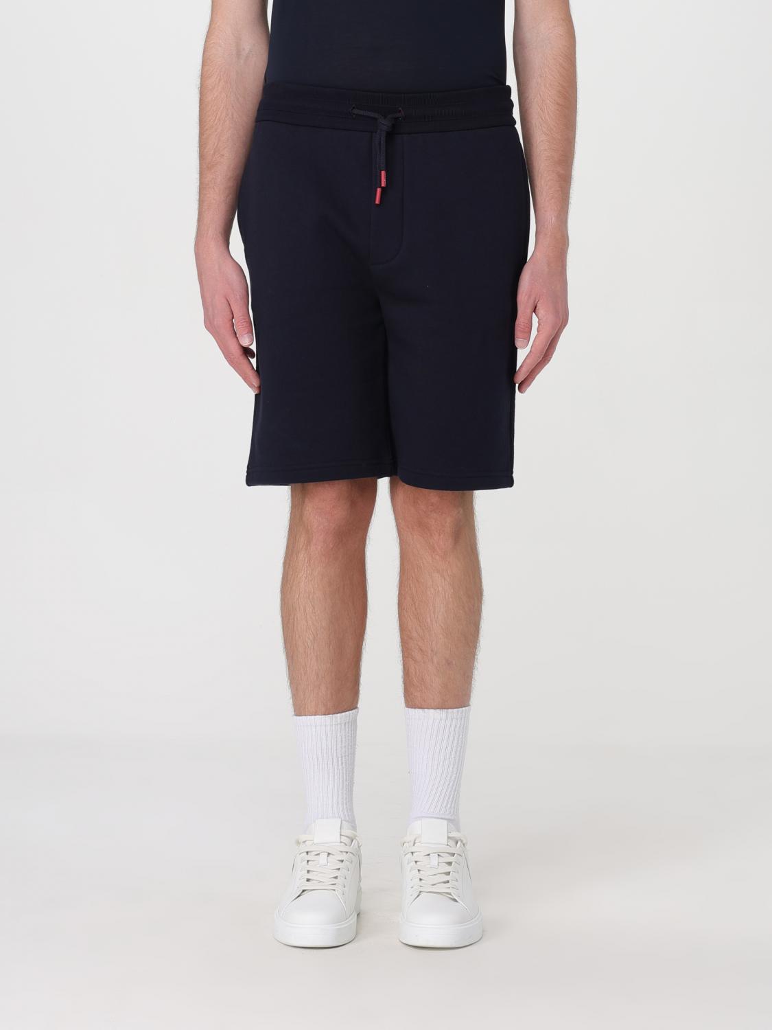 Shop Kiton Short  Men Color Navy