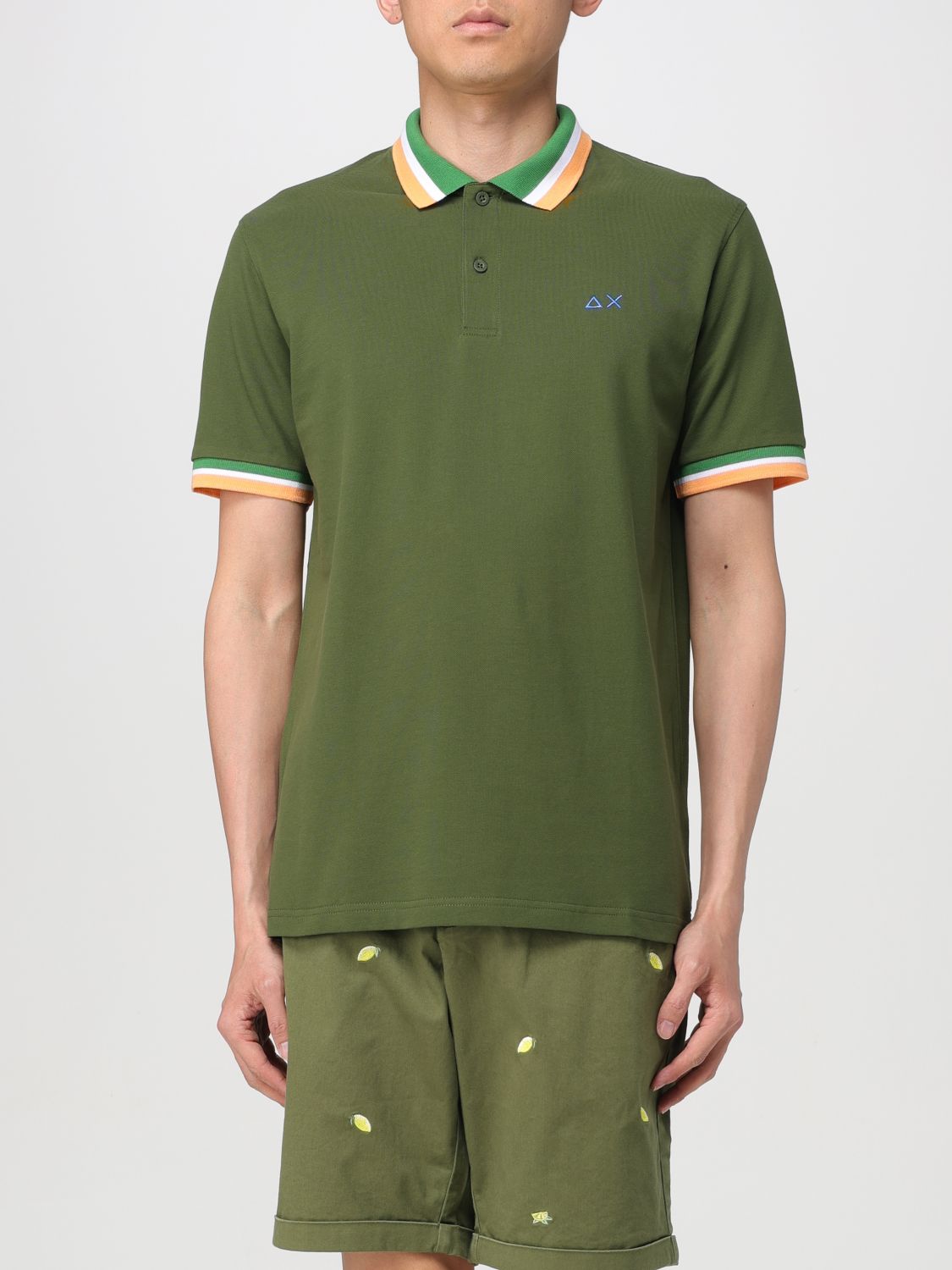 Sun 68 Polo Shirt  Men Colour Green