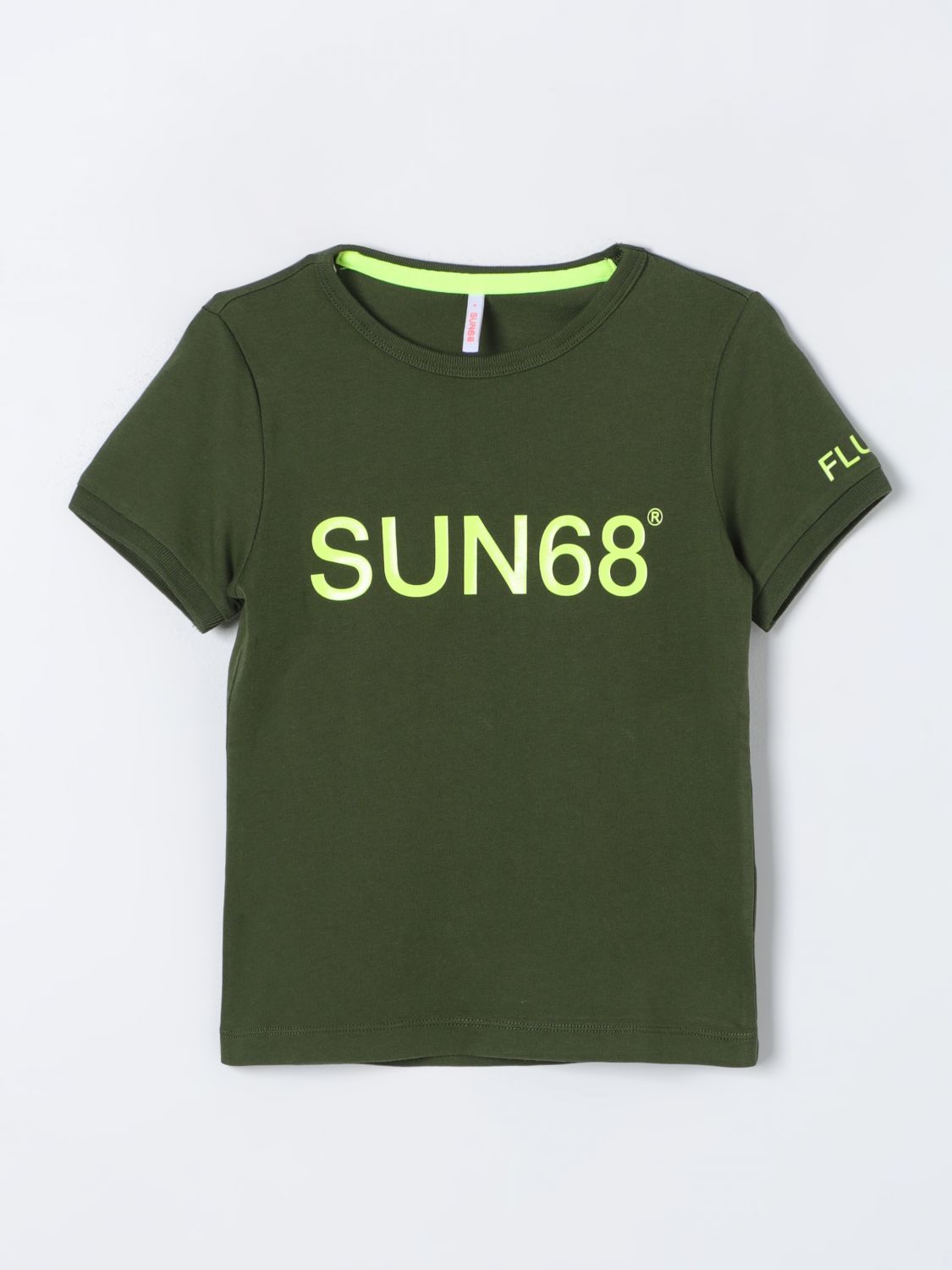Shop Sun 68 T-shirt  Kids Color Green