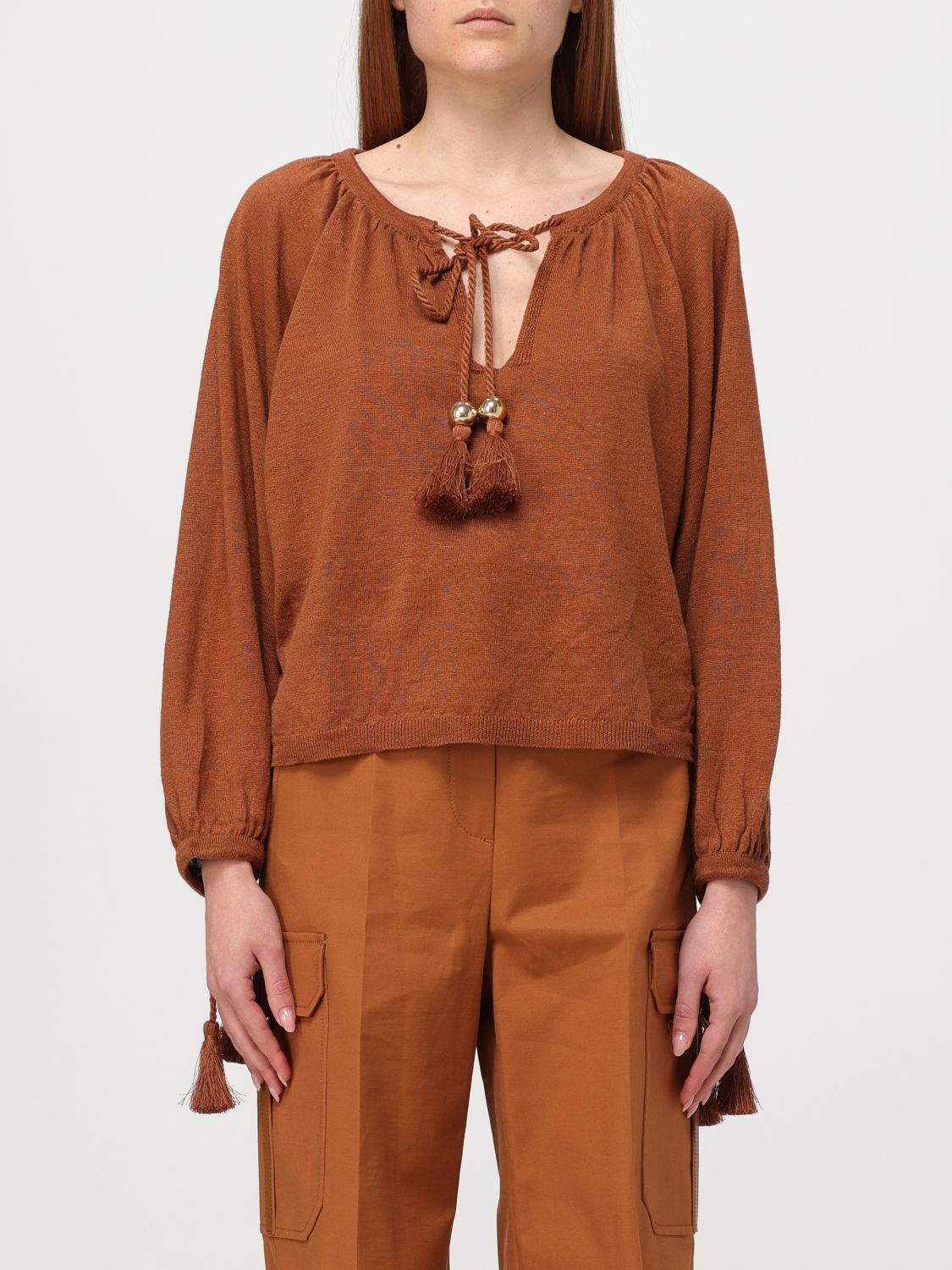 Max Mara Sweater  Woman Color Brown In 棕色