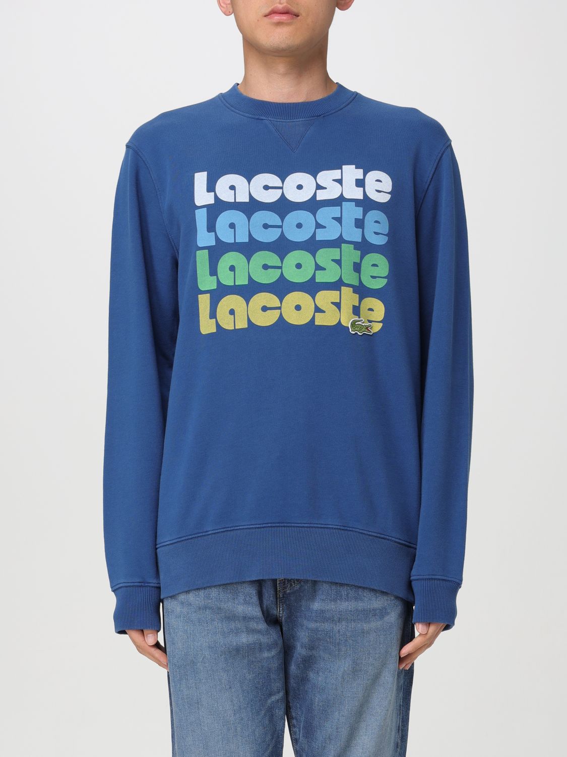 Shop Lacoste Sweater  Men Color Blue