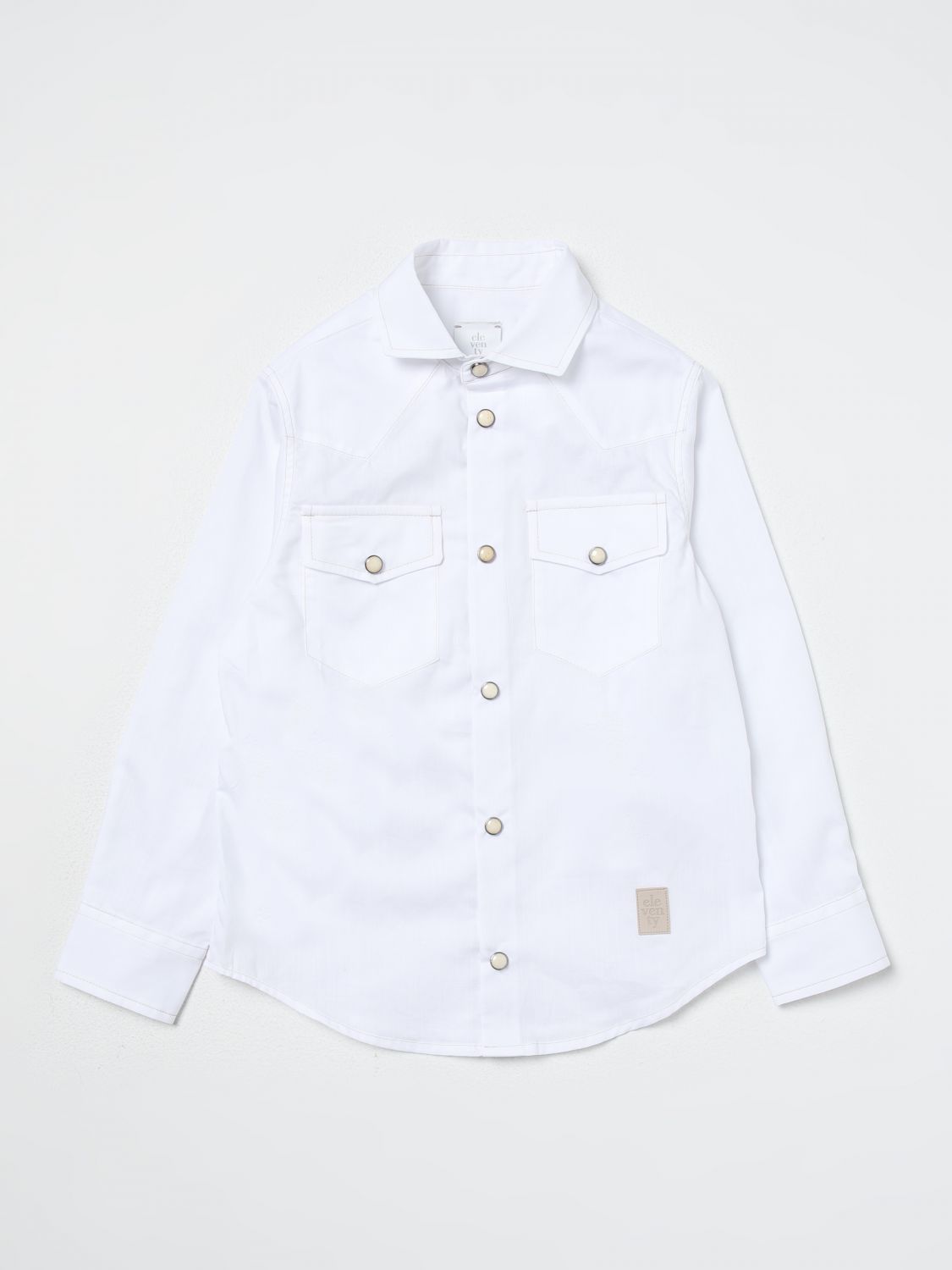 Shop Eleventy Shirt  Kids Color White