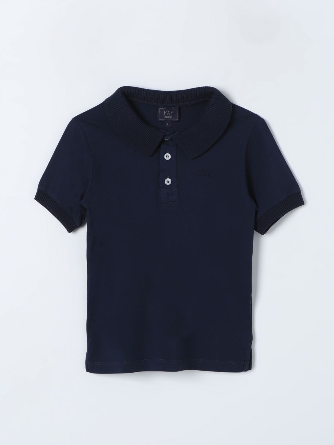 Shop Fay Junior Polo Shirt  Kids Color Blue