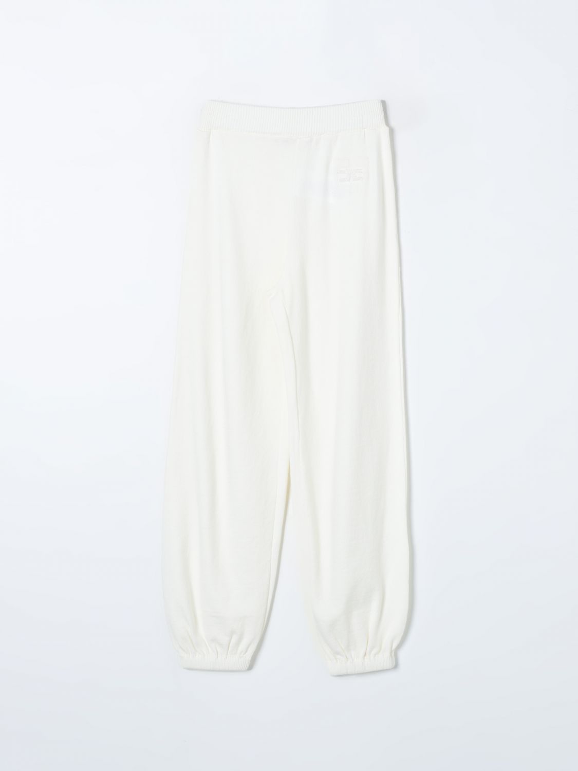 Shop Elisabetta Franchi La Mia Bambina Pants Kids Color Butter