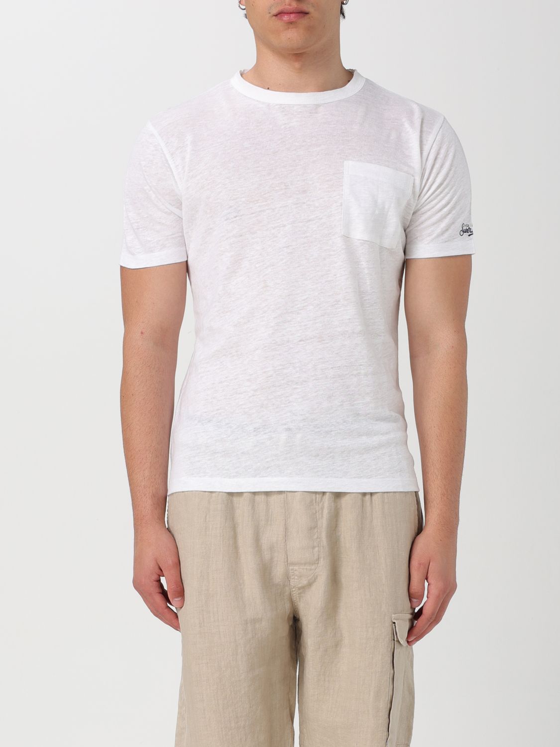 Shop Mc2 Saint Barth T-shirt  Men Color White