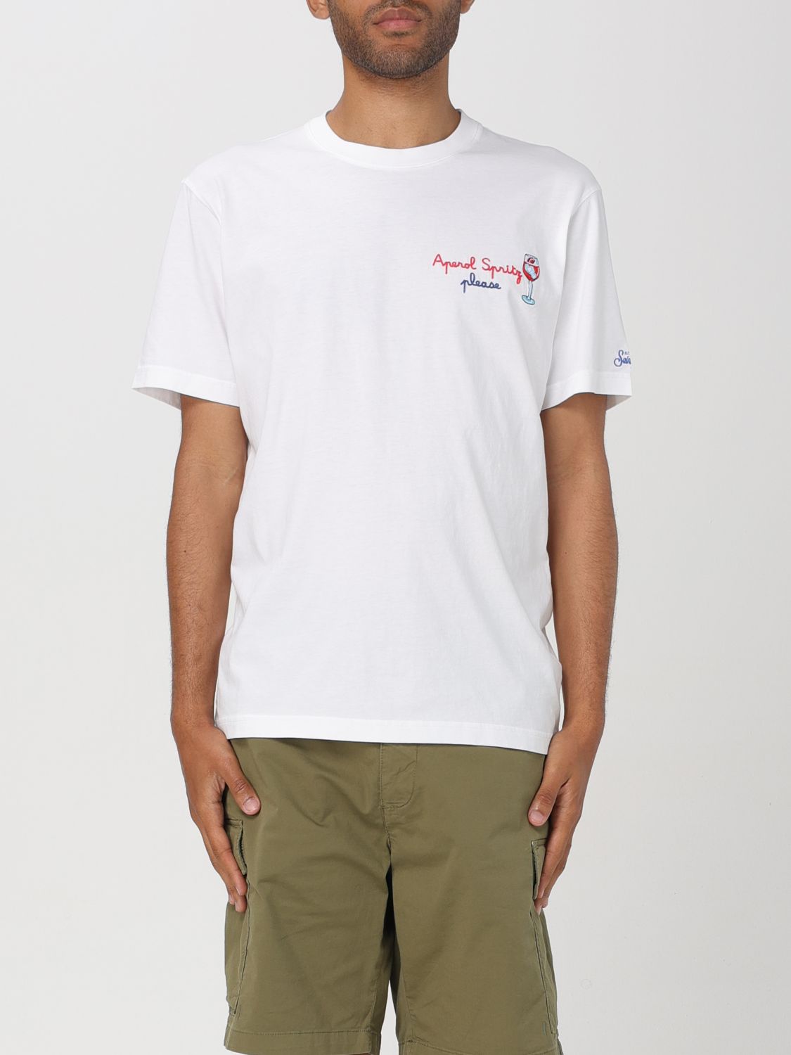 Shop Mc2 Saint Barth T-shirt  Men Color White