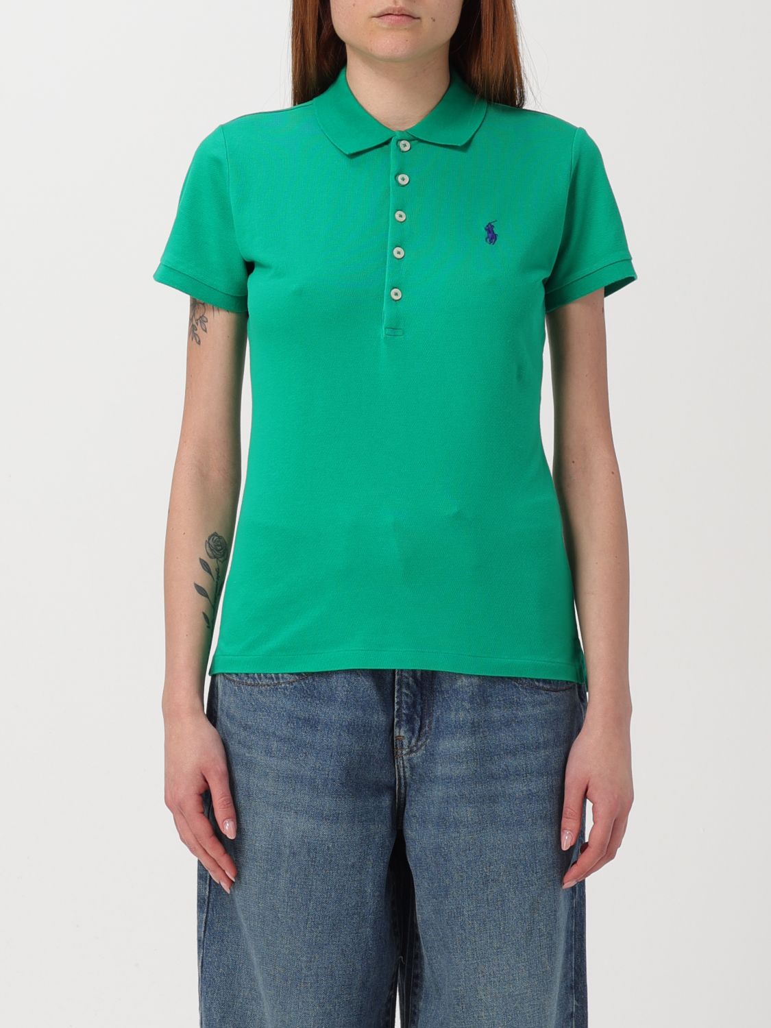 Polo Ralph Lauren Polo Shirt  Woman Color Green