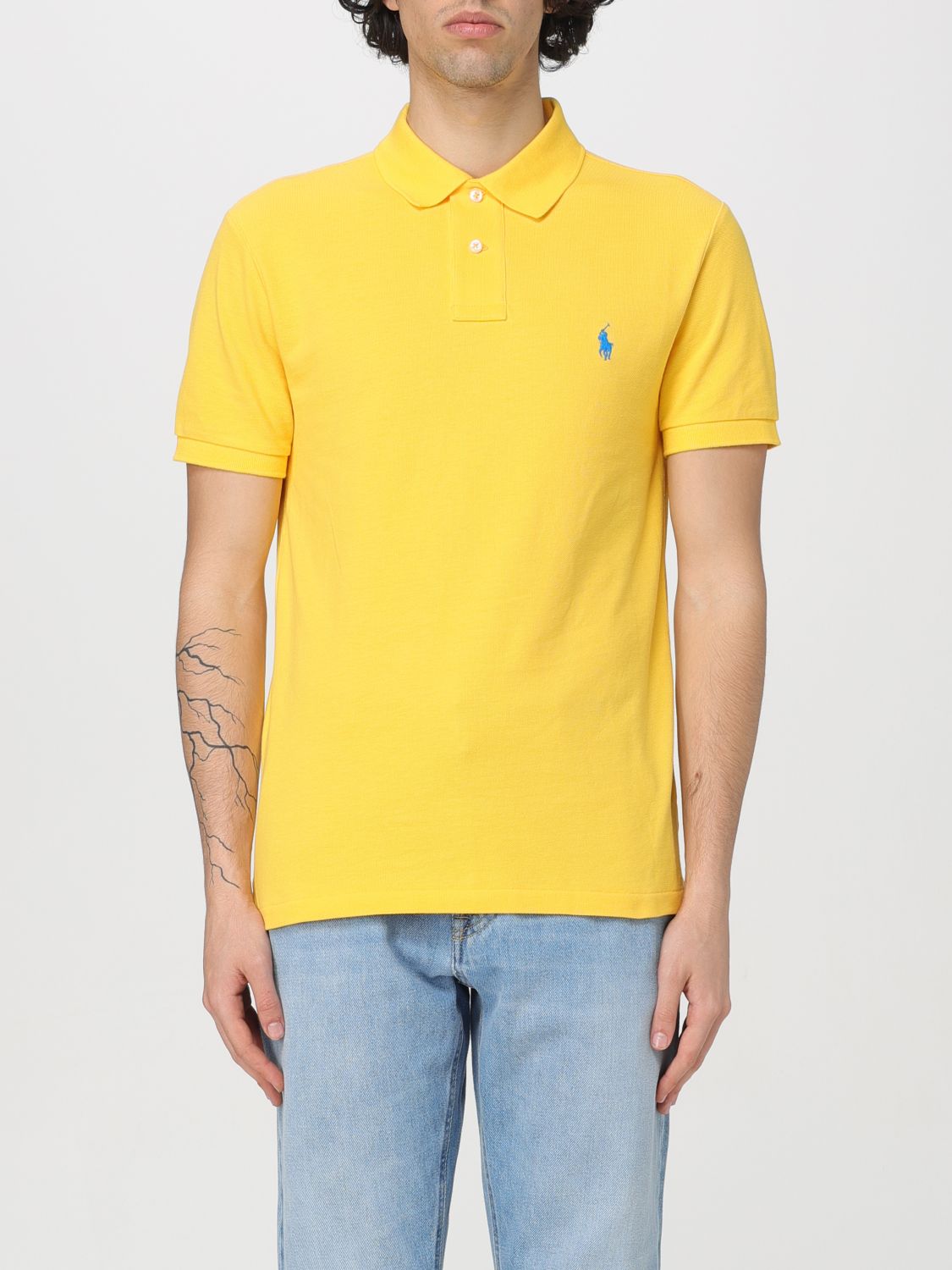 Polo Ralph Lauren Polo Shirt  Men Colour Yellow