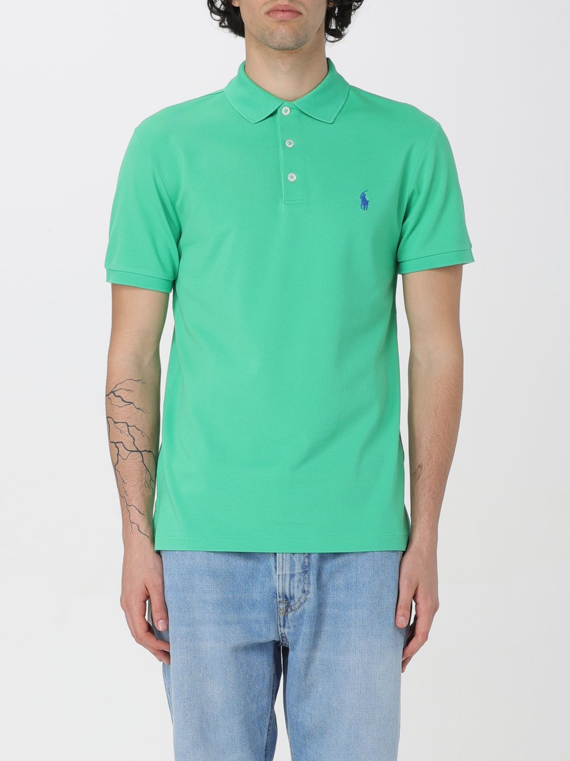 Polo Ralph Lauren Polo Shirt  Men Color Green