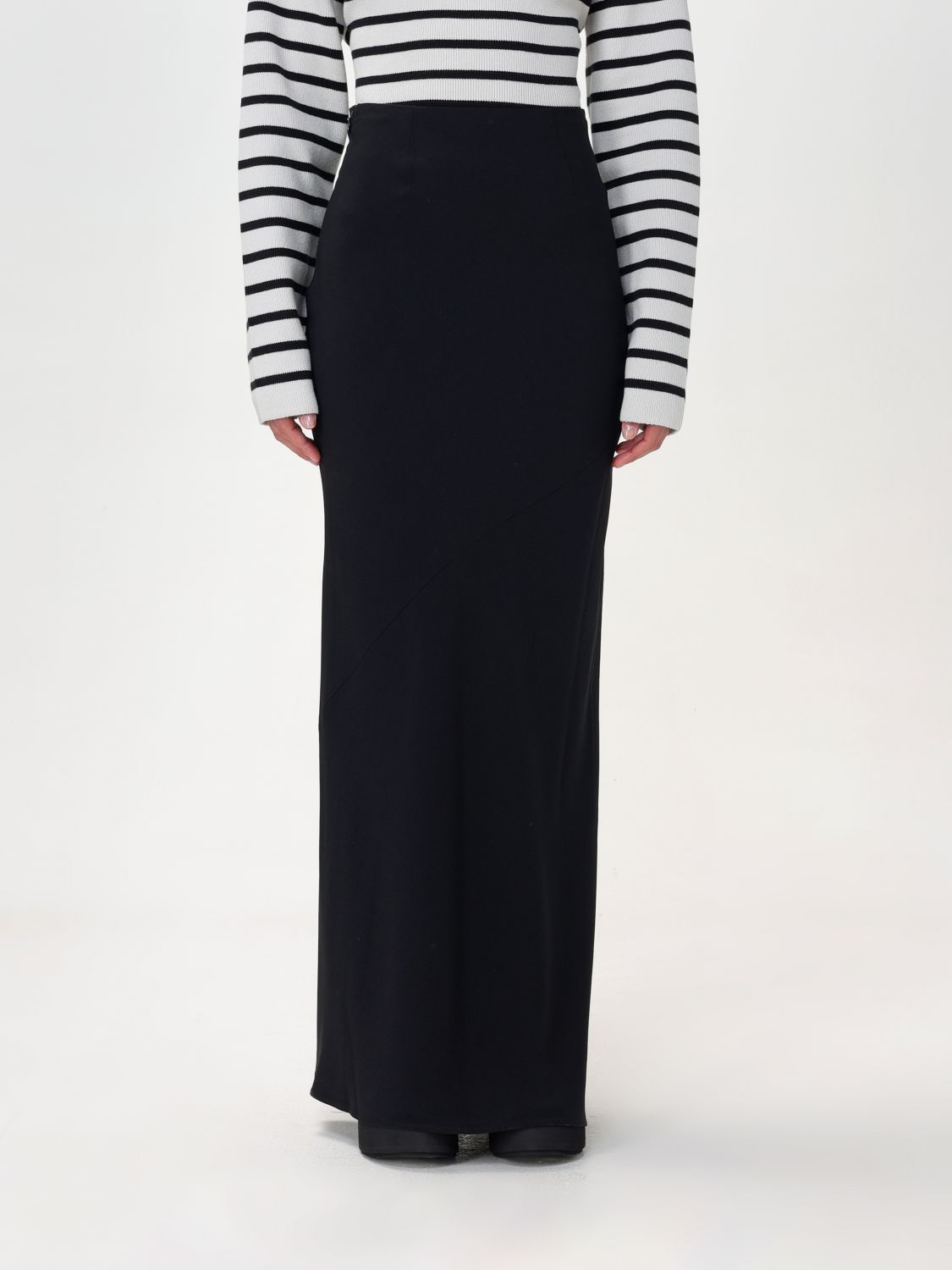 Shop Ami Alexandre Mattiussi Skirt Ami Paris Woman Color Black
