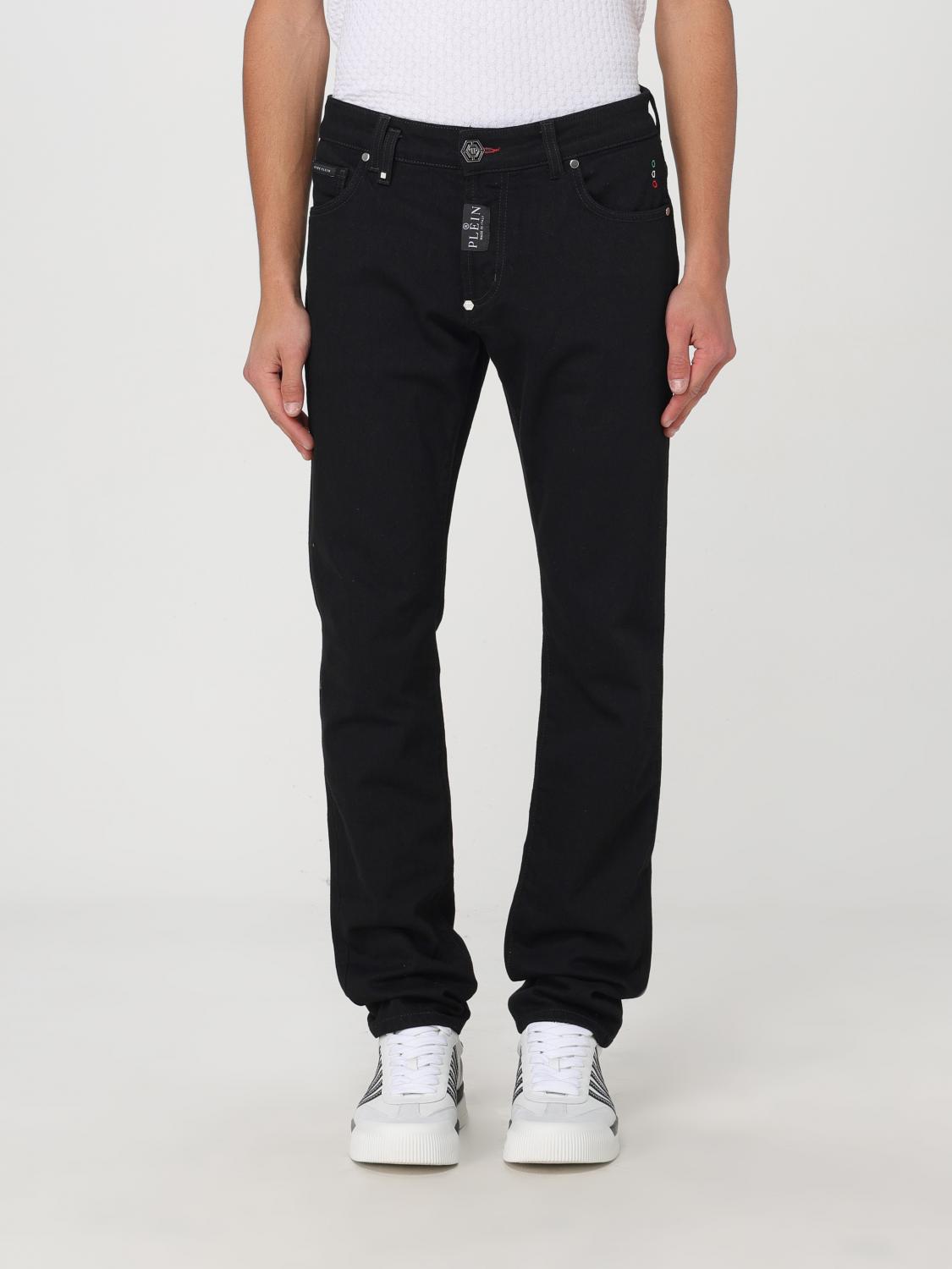 Shop Philipp Plein Jeans  Men Color Black