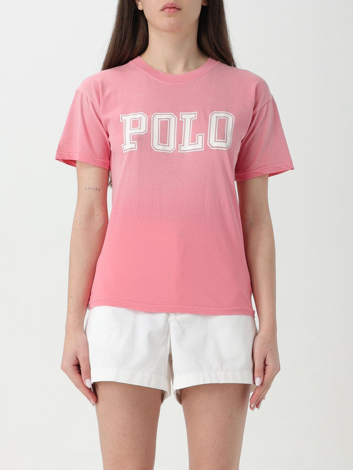 Shop Polo Ralph Lauren T-shirt  Woman Color Pink