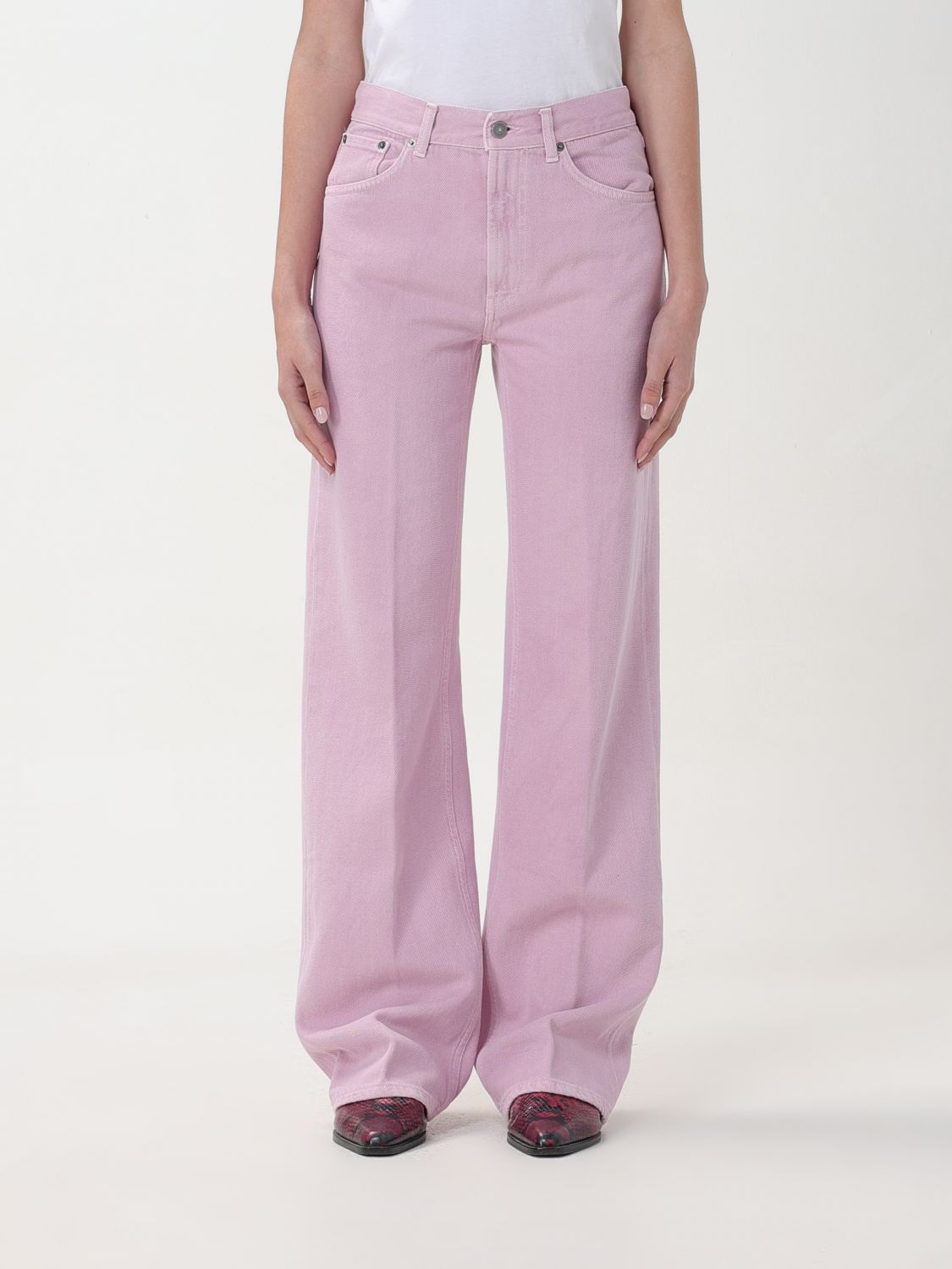 Shop Dondup Jeans  Woman Color Pink