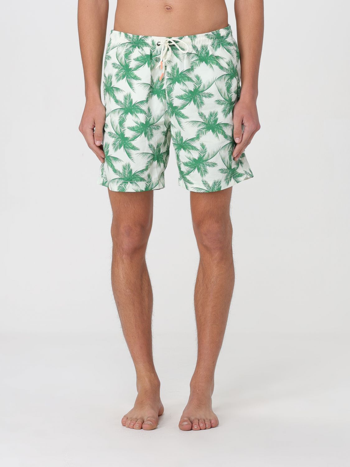 Shop Ecoalf Swimsuit  Men Color Green In 绿色
