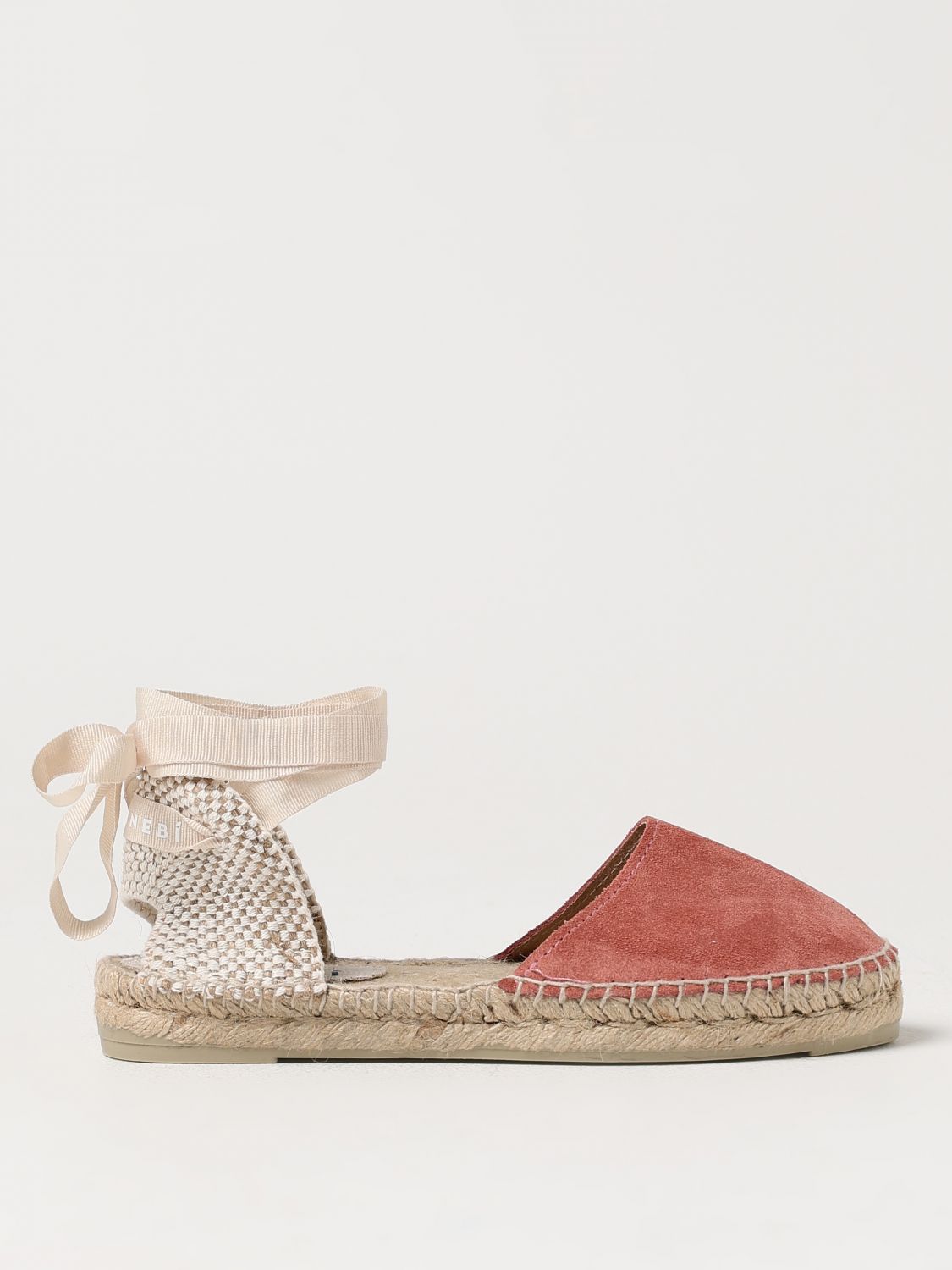 Shop Manebi Flat Shoes Woman Color Brown