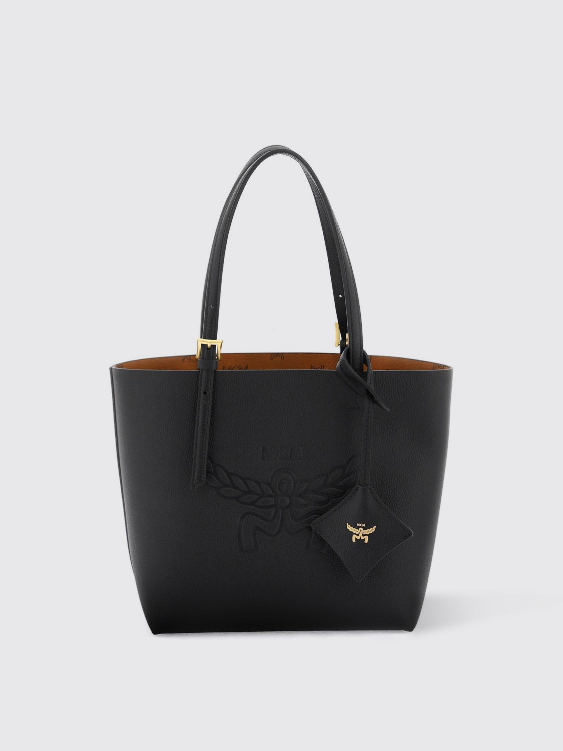 Shop Mcm Tote Bags  Woman Color Black