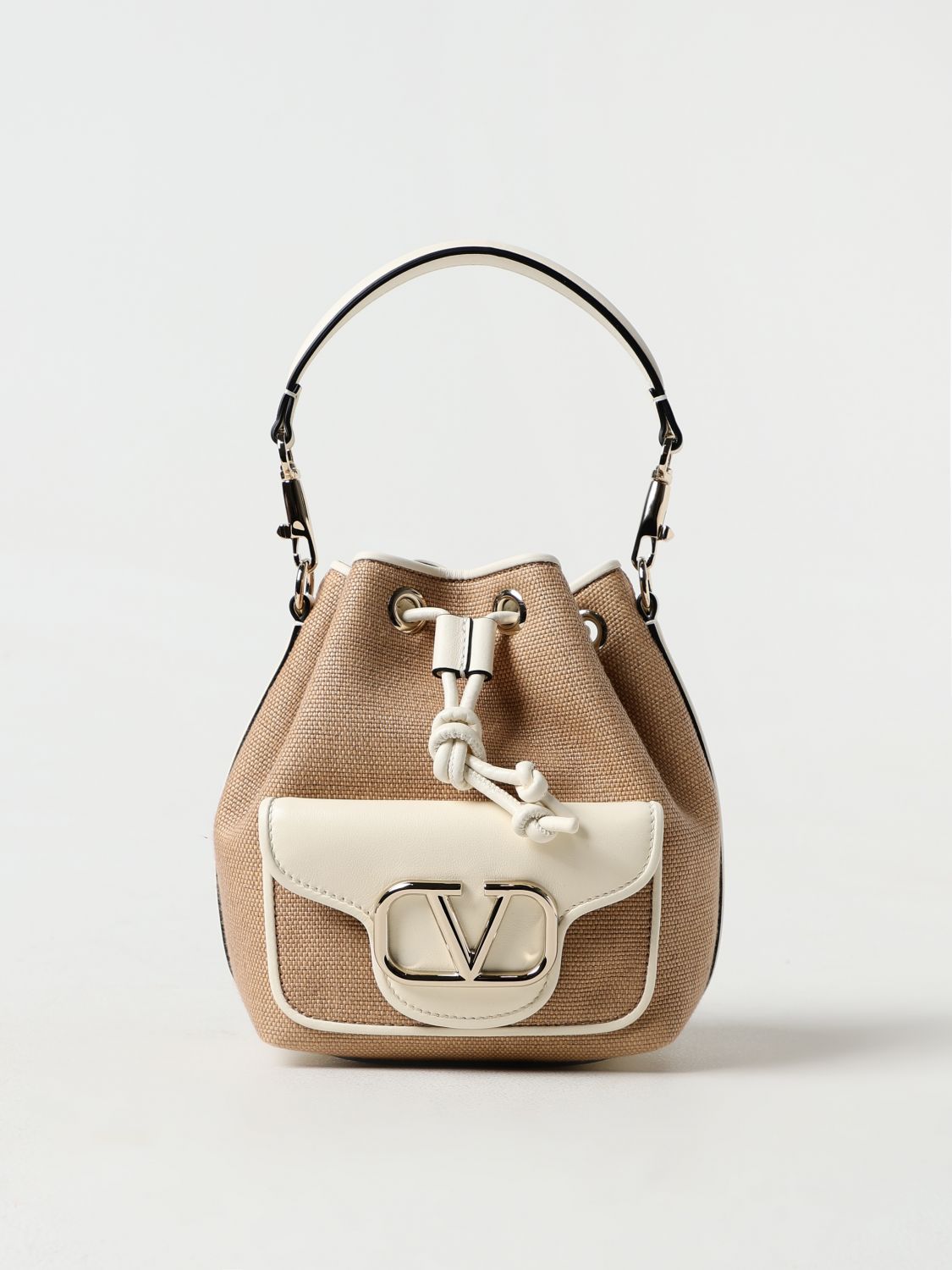 Shop Valentino Mini Bag  Garavani Woman Color Beige