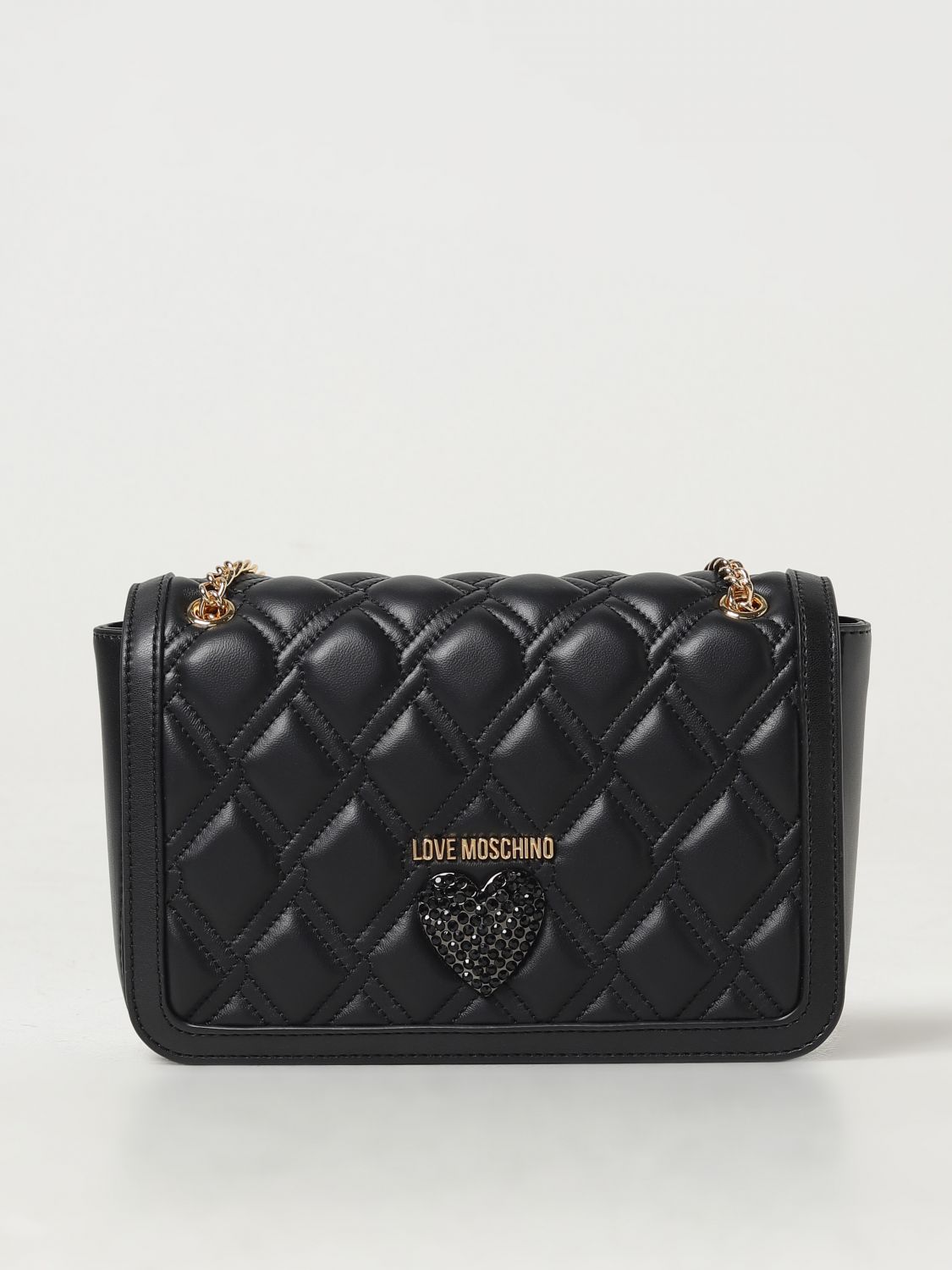 Shop Love Moschino Shoulder Bag  Woman Color Black