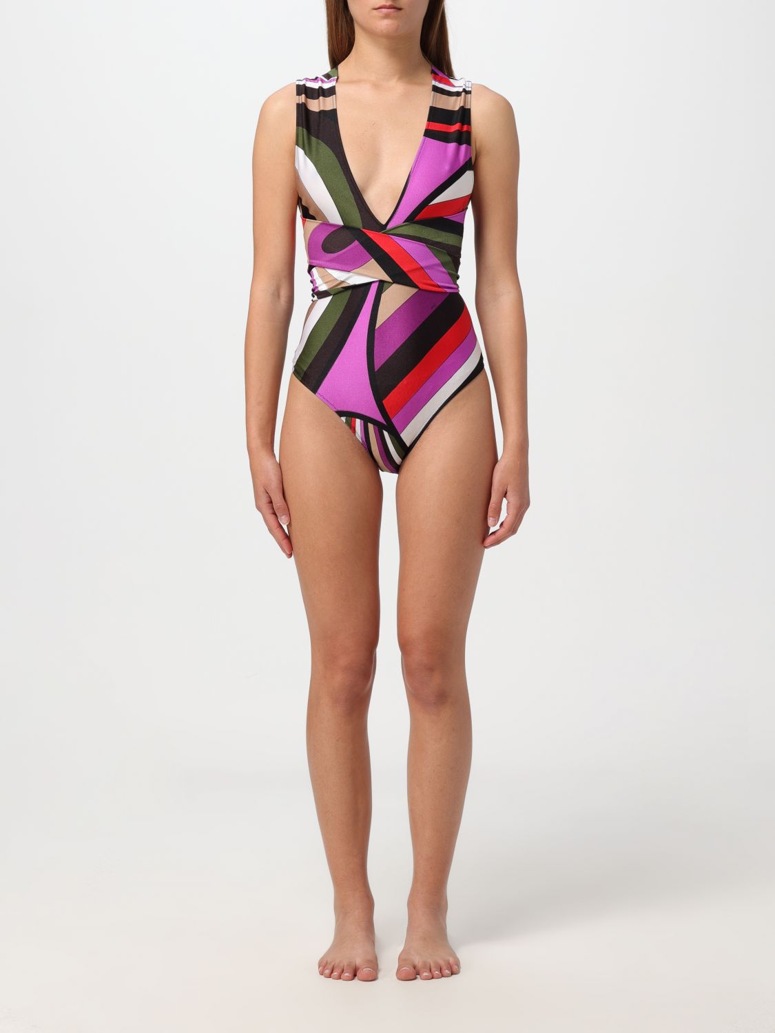 Emilio Pucci Swimsuit  Woman Color Kaki
