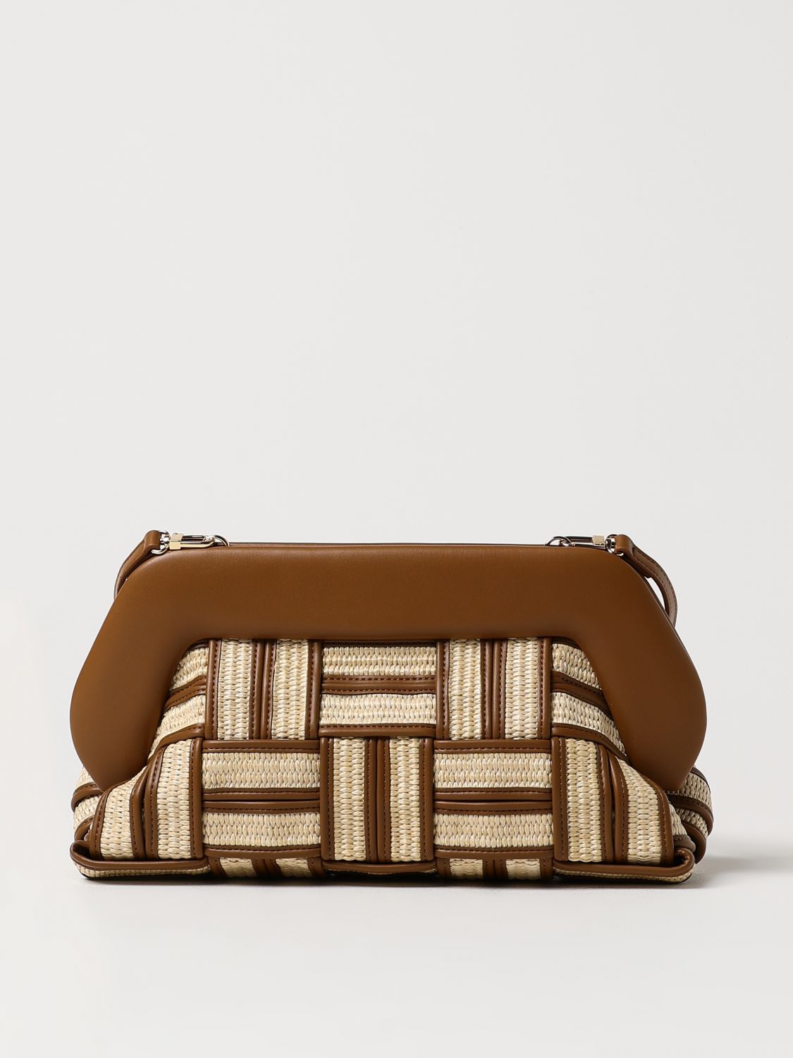 Themoirè Clutch  Woman Color Beige In Beige