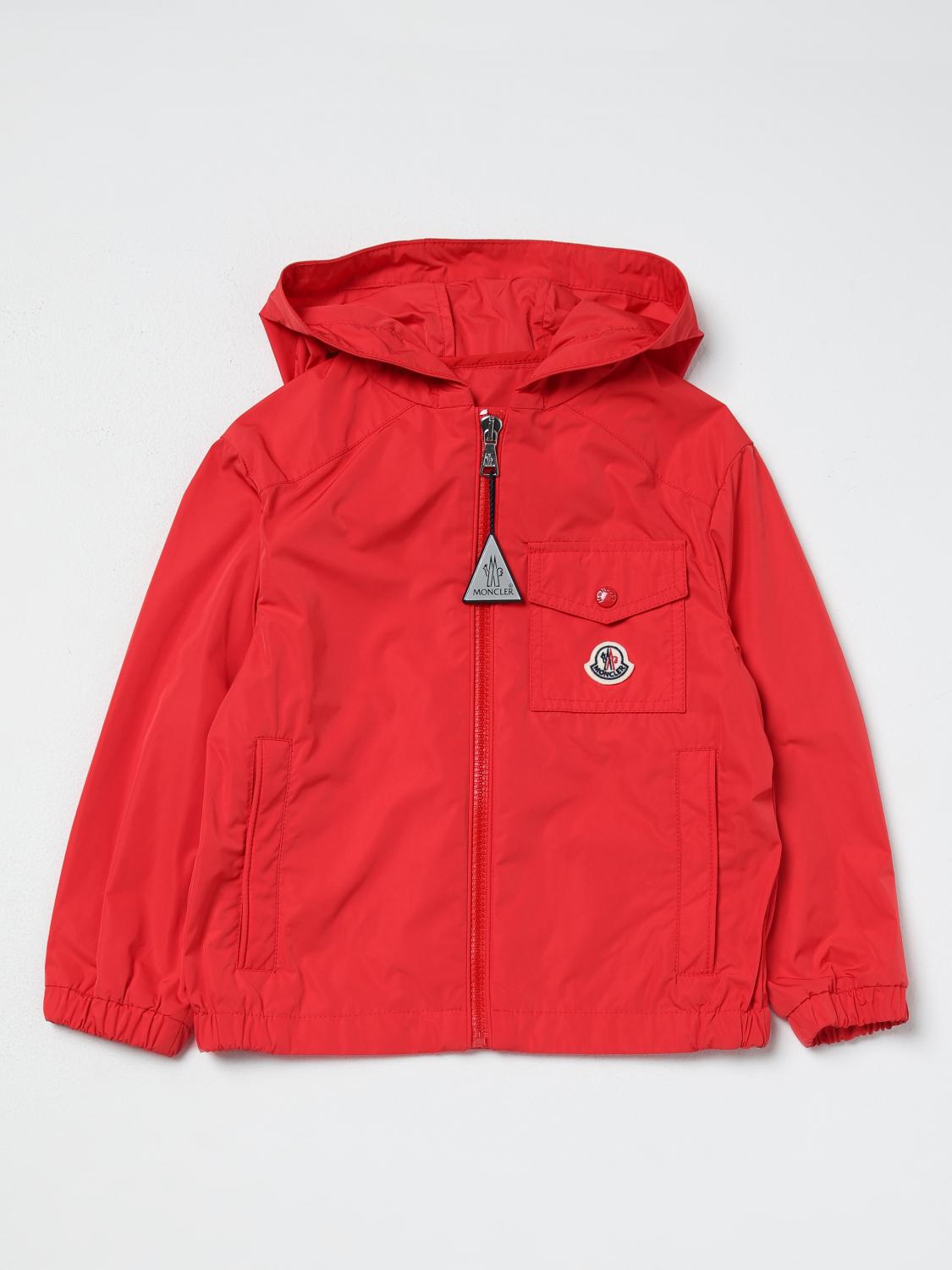 Shop Moncler Jacket  Kids Color Red