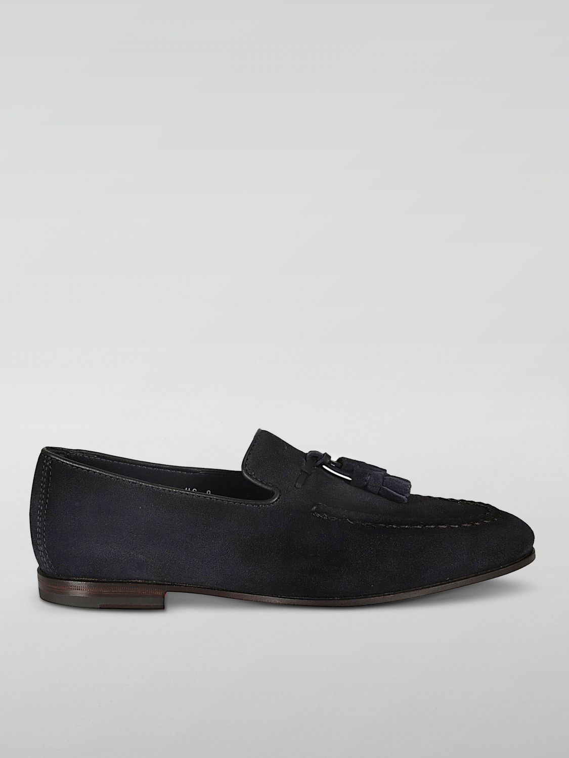 Shop Santoni Loafers  Men Color Blue