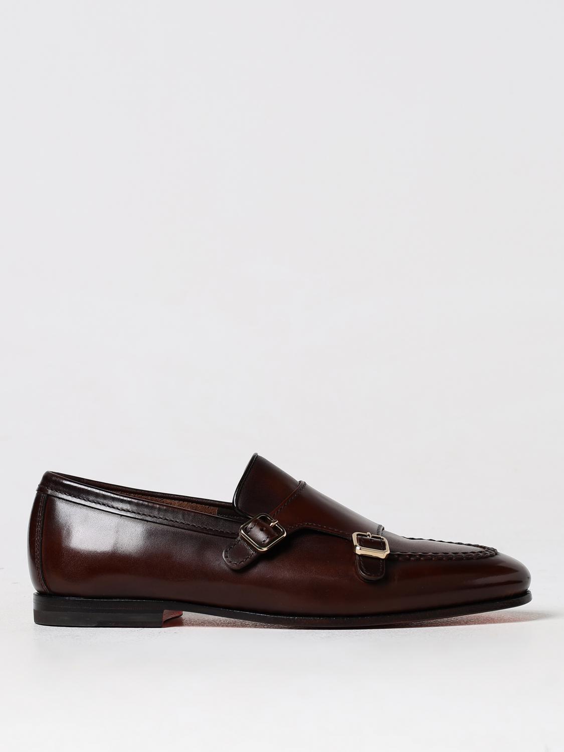 Shop Santoni Loafers  Men Color Brown