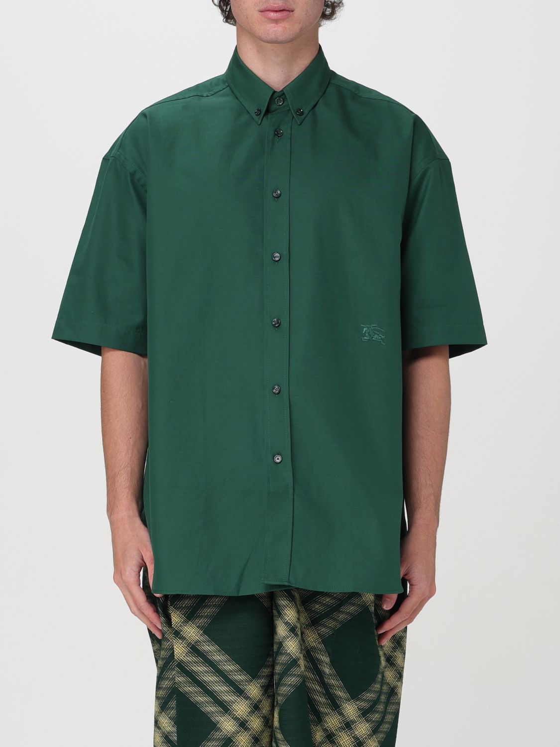 Shirt BURBERRY Men color Green